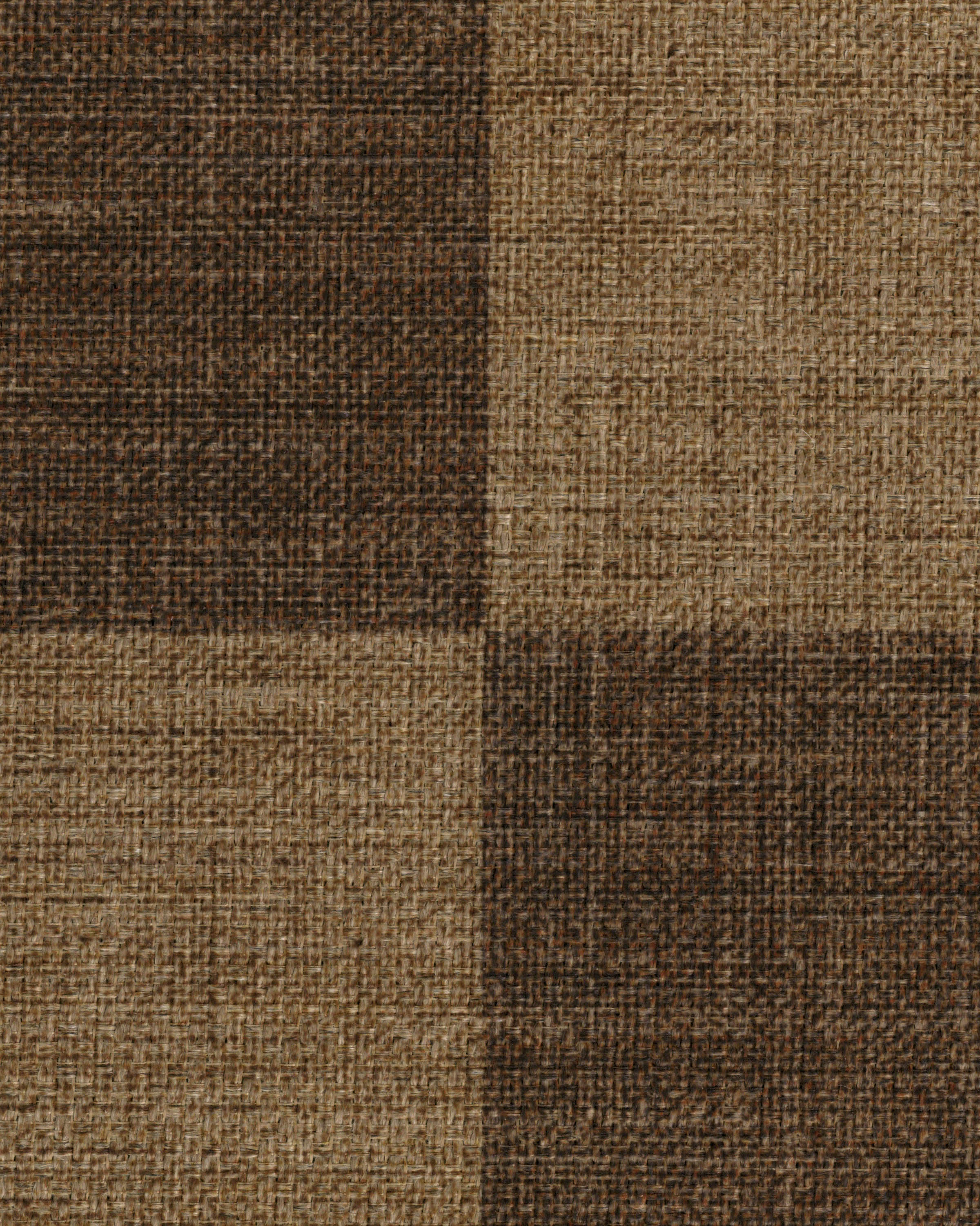 Yates Check Brown Re-Jute Rug by Architectural Digest