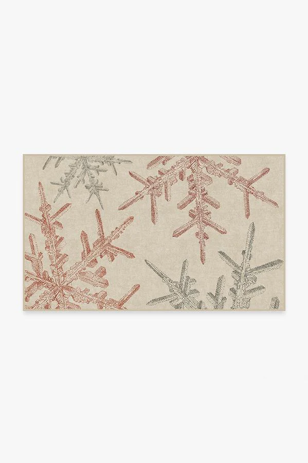 Snowflake Creme Flatwoven Rug