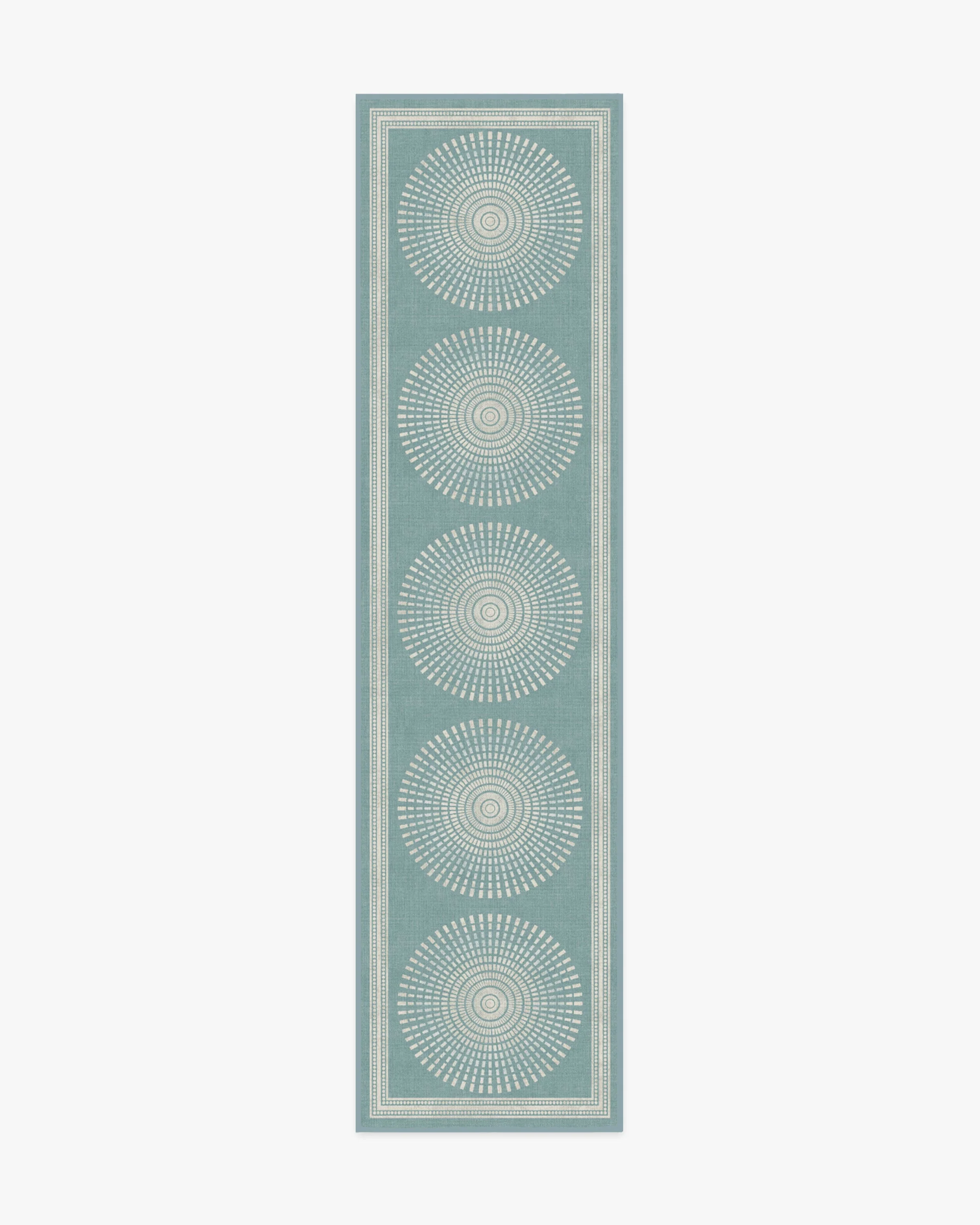 Santorini Blue Flatwoven Rug by Jonathan Adler