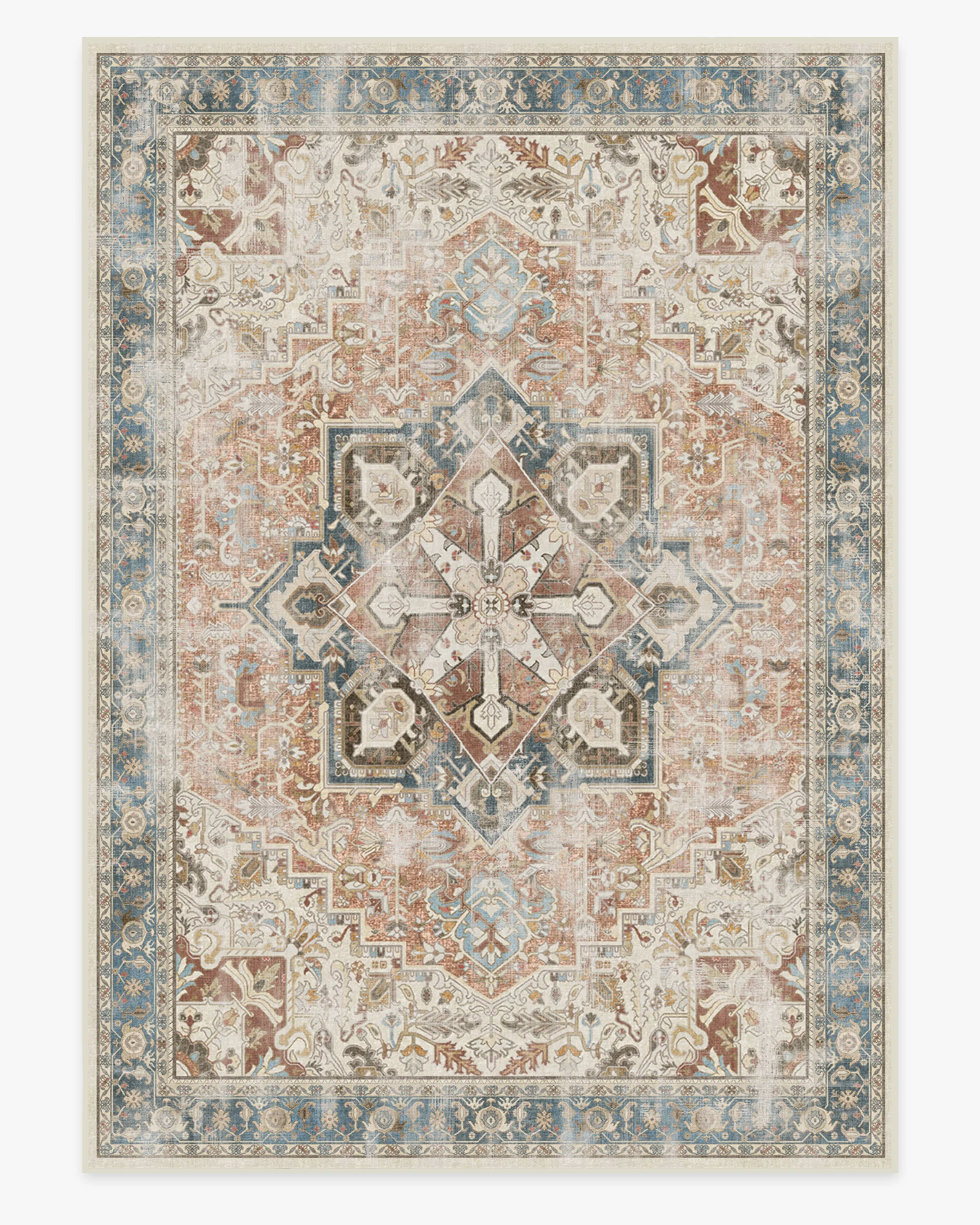 Kamran Coral Flatwoven Rug