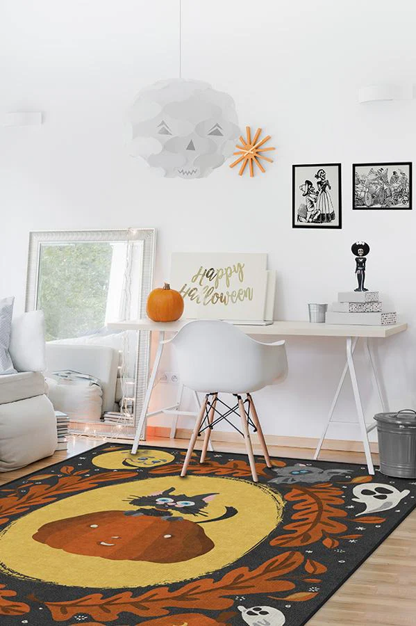 Scaredy Cat Flatwoven Rug