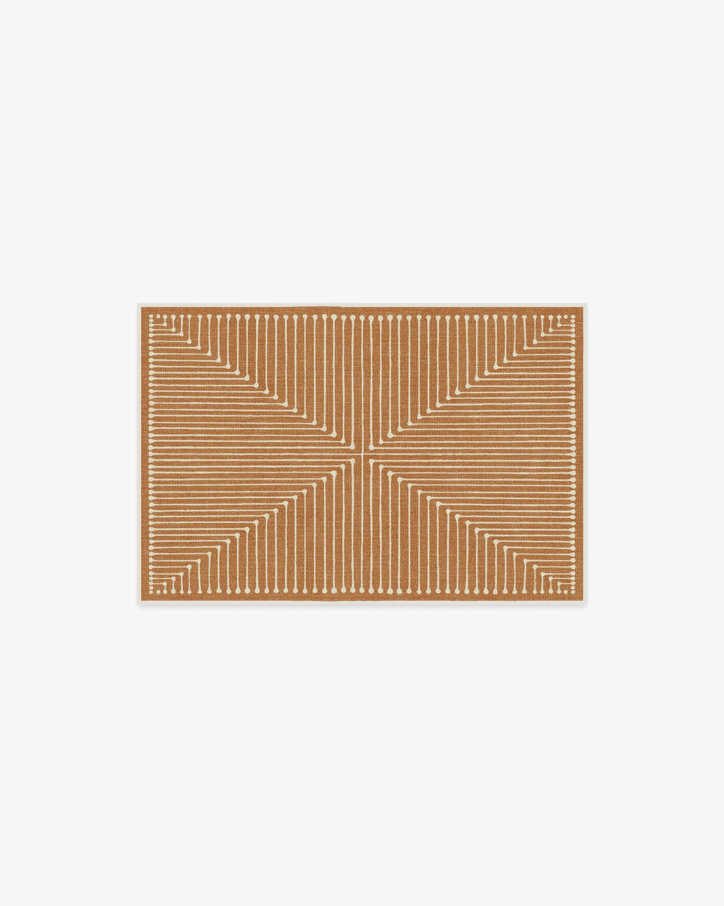 Inkdrop Copper Flatwoven Rug by Jonathan Adler
