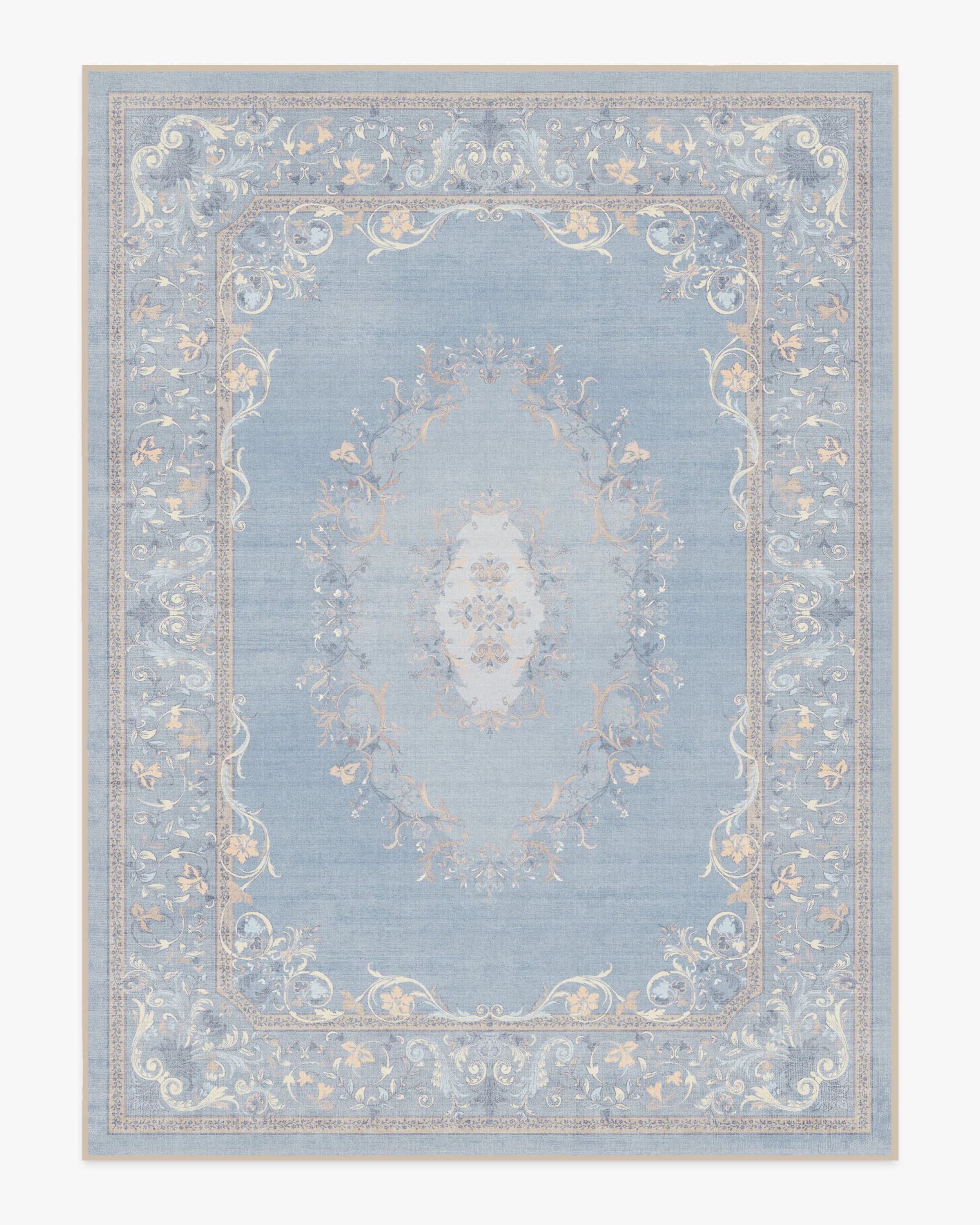 Lady Whistledown Soft Blue Rug by Bridgerton