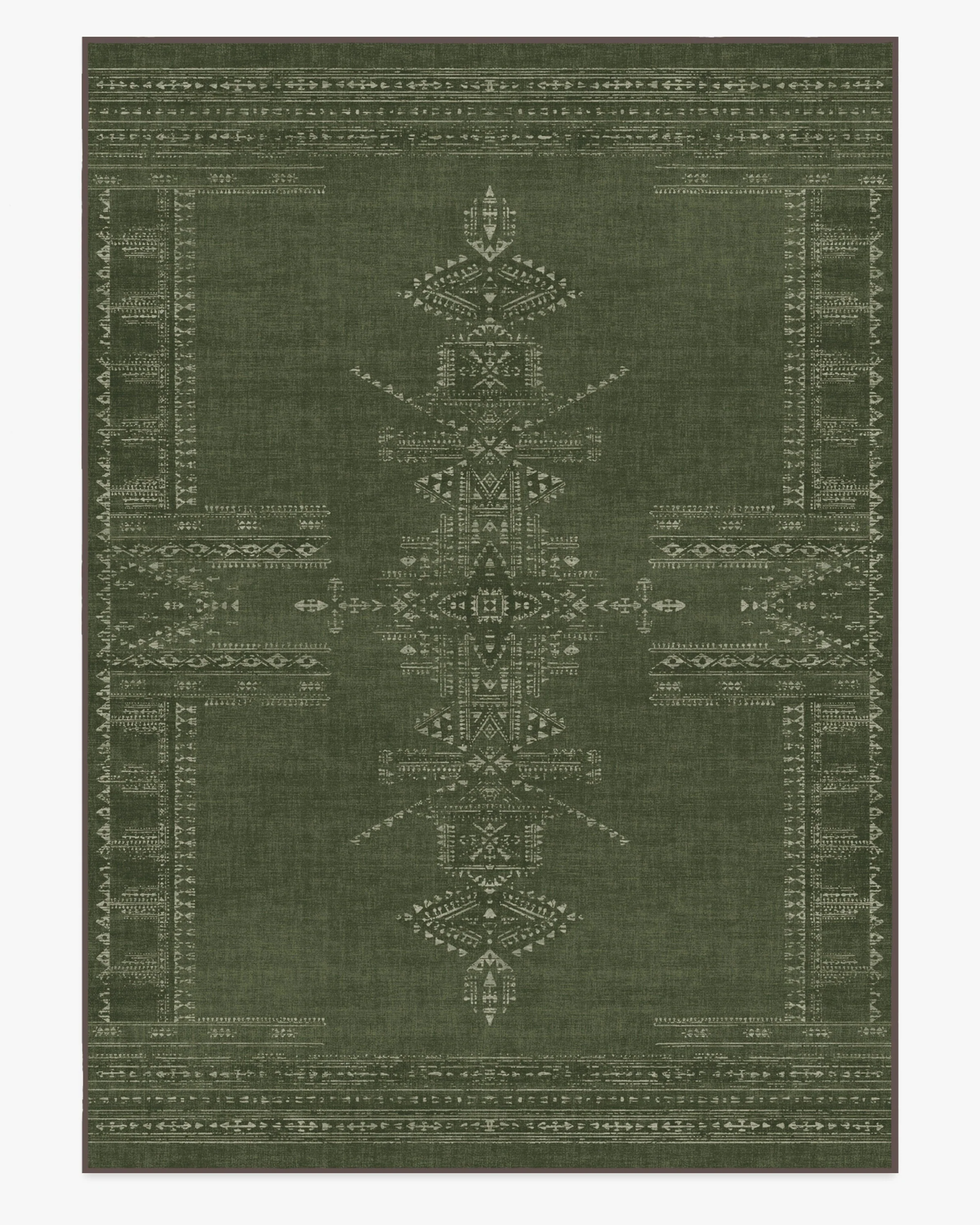 Amira Green Flatwoven Rug by Martyn Lawrence Bullard