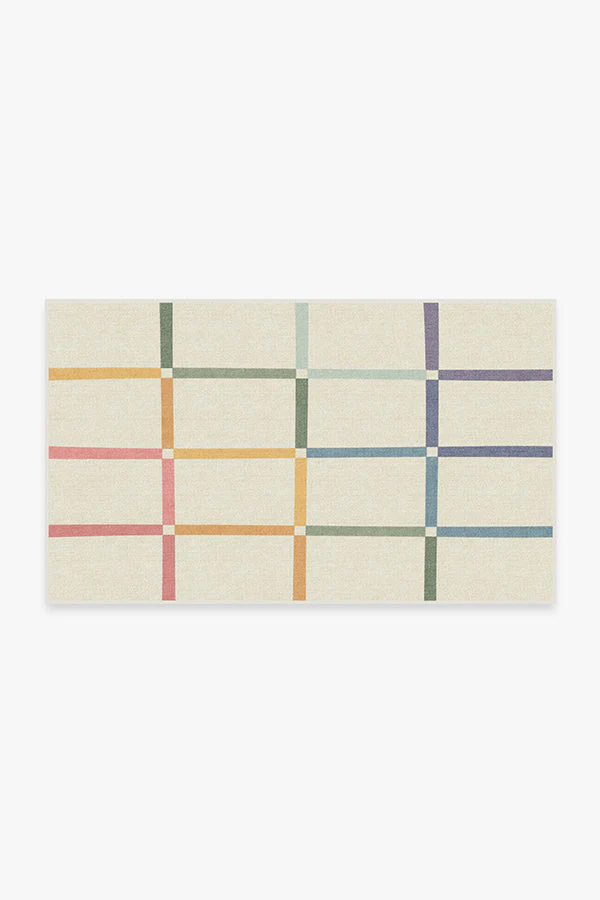 Joanna Ivory Rainbow Rug by The Home Edit