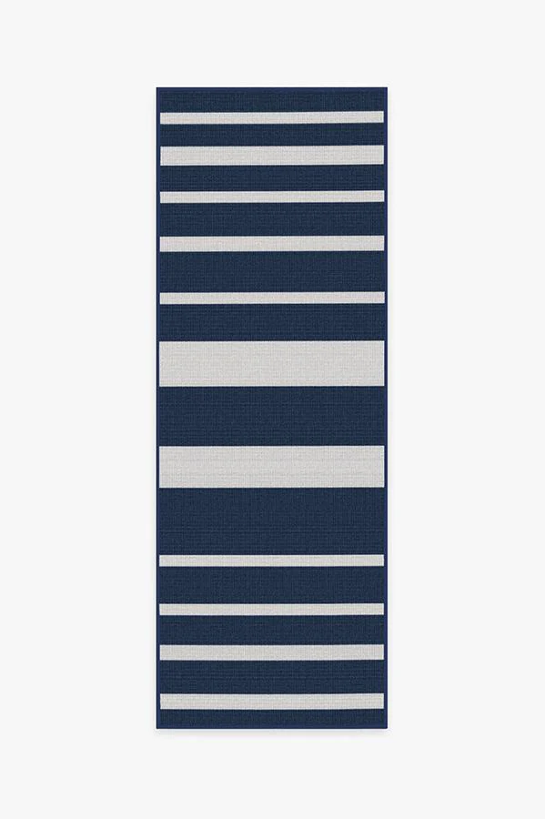 Sailmaker Stripe Blue Outdoor Rug