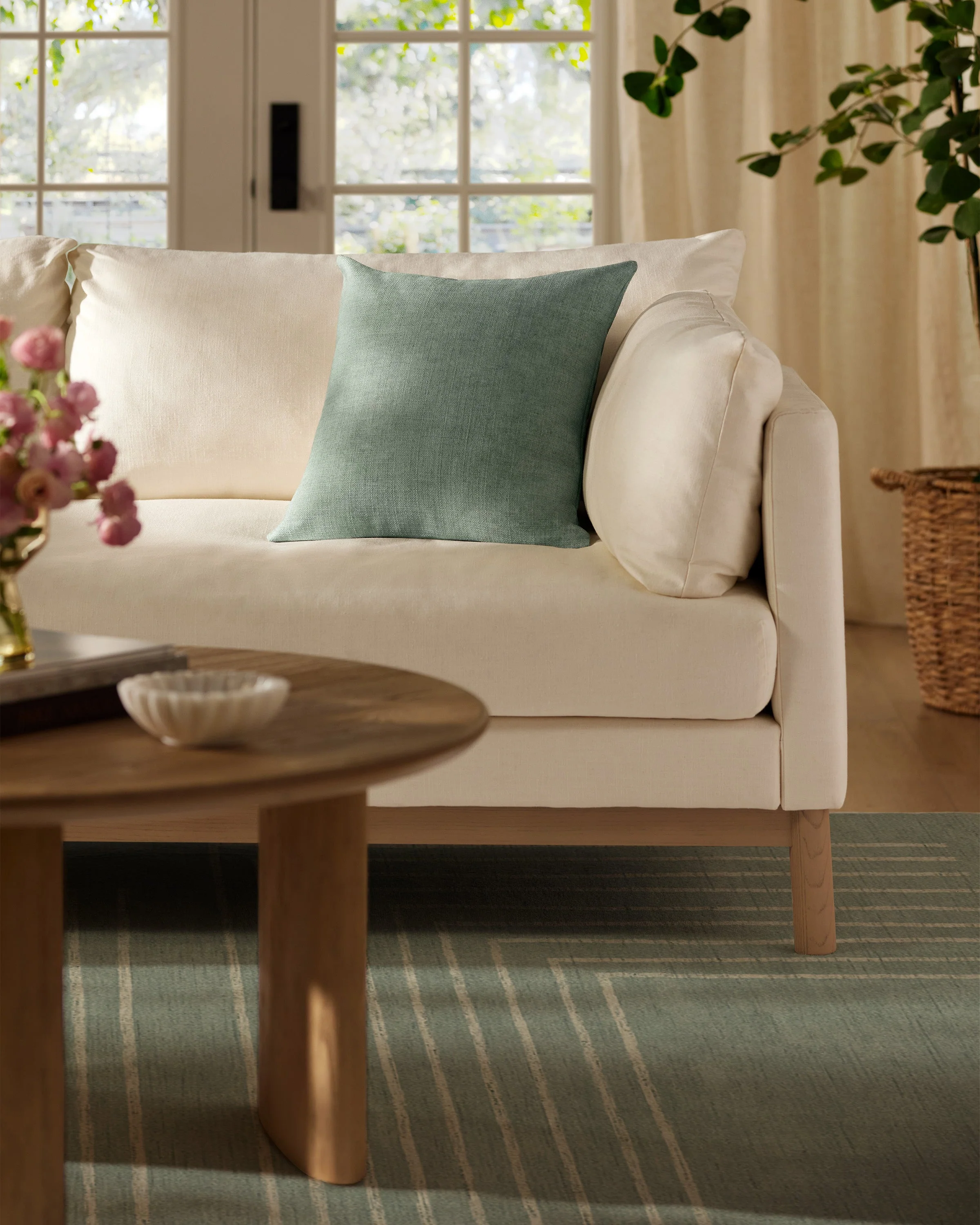Sage Woven Throw Pillow