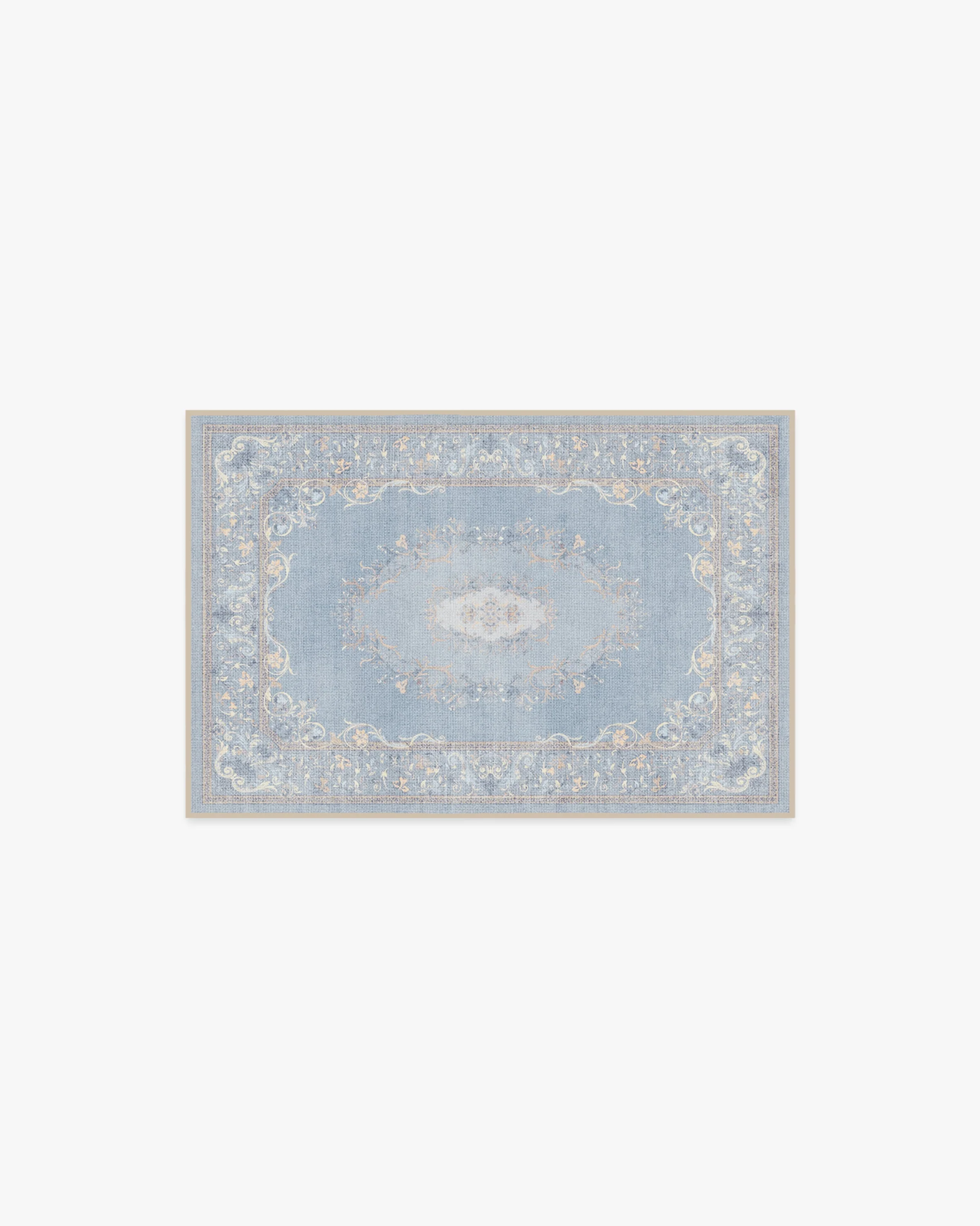 Lady Whistledown Soft Blue Rug by Bridgerton