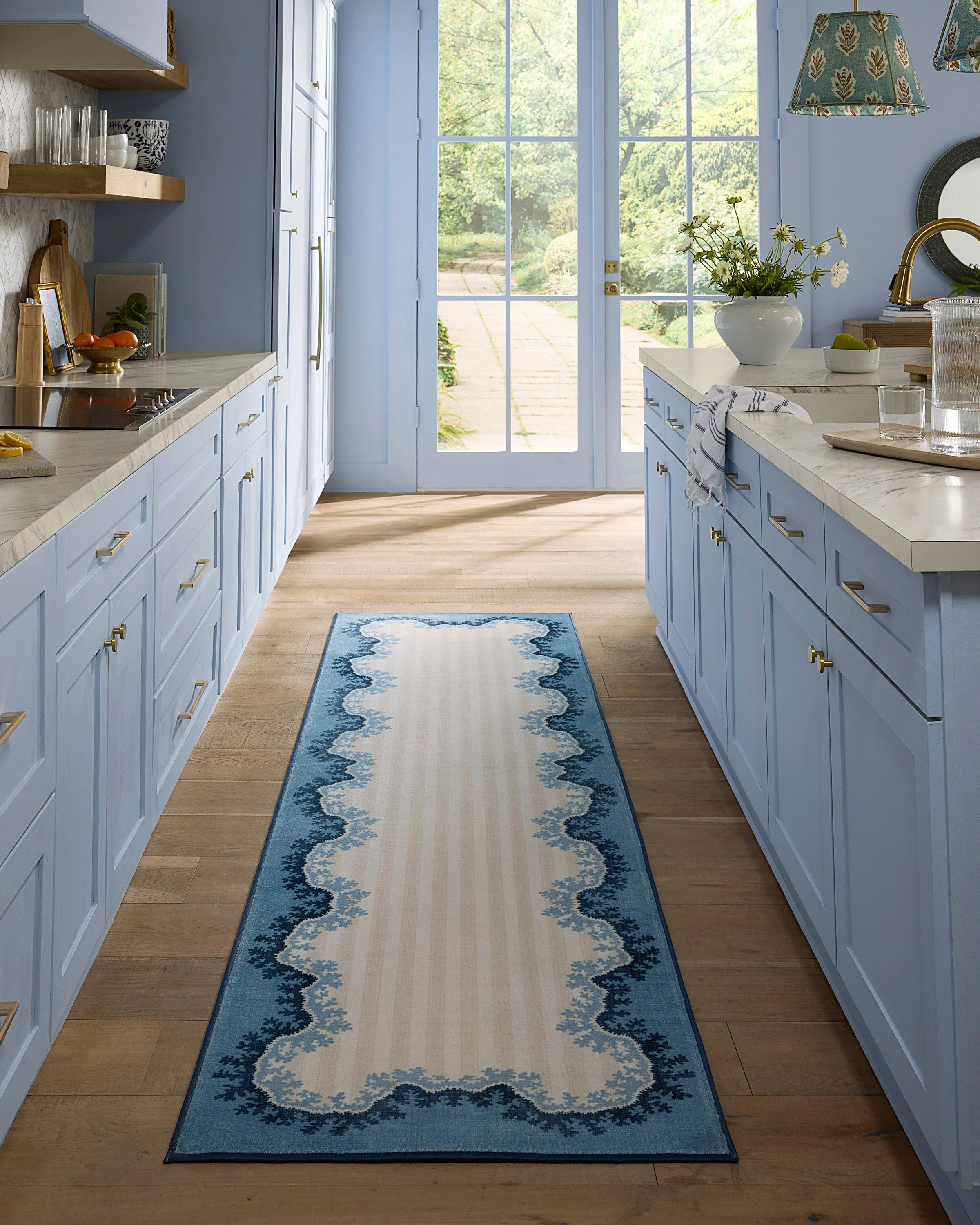 Oxbow Indigo Flatwoven Rug by Sanderson