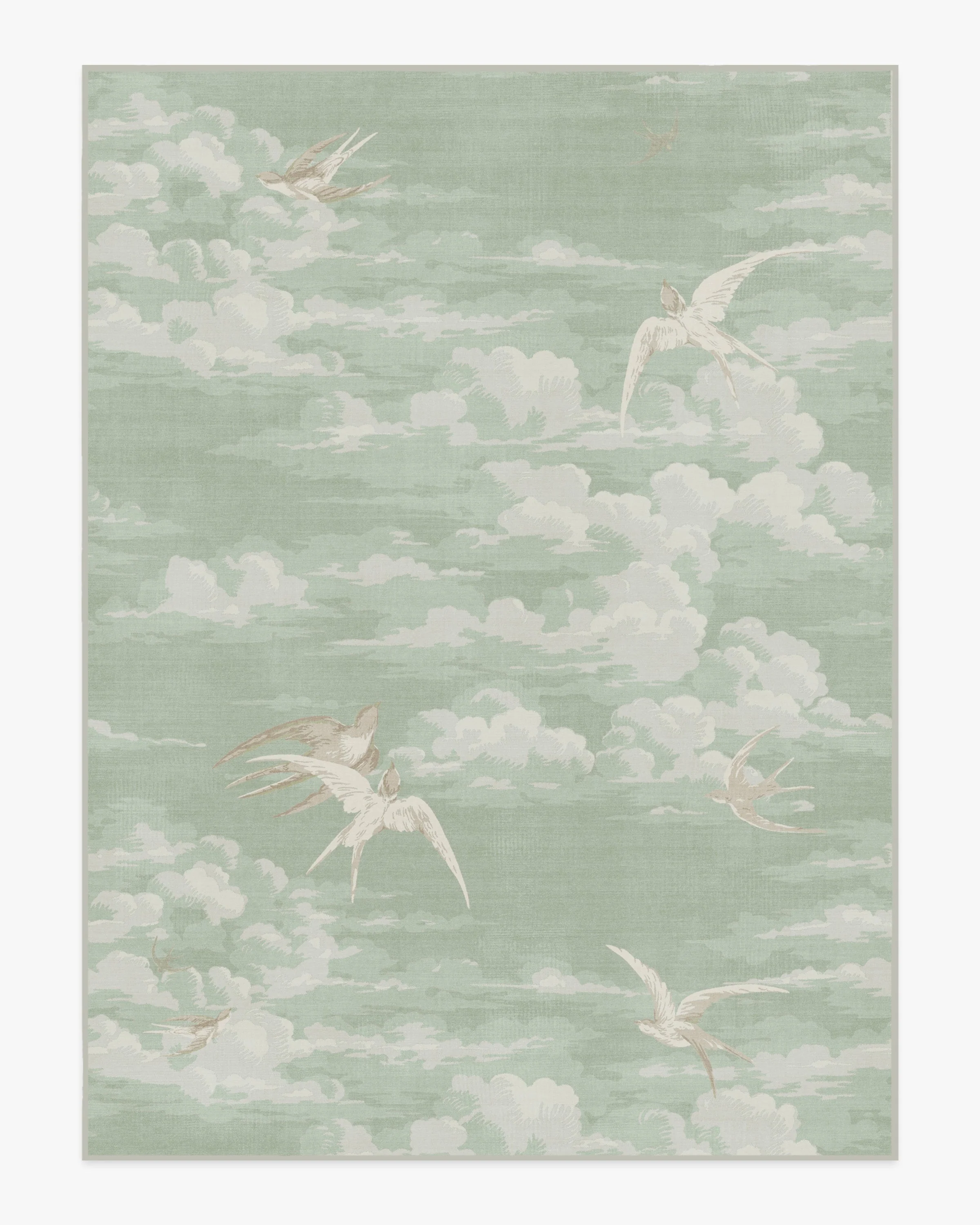 Silvi Clouds Seaspray Rug by Sanderson