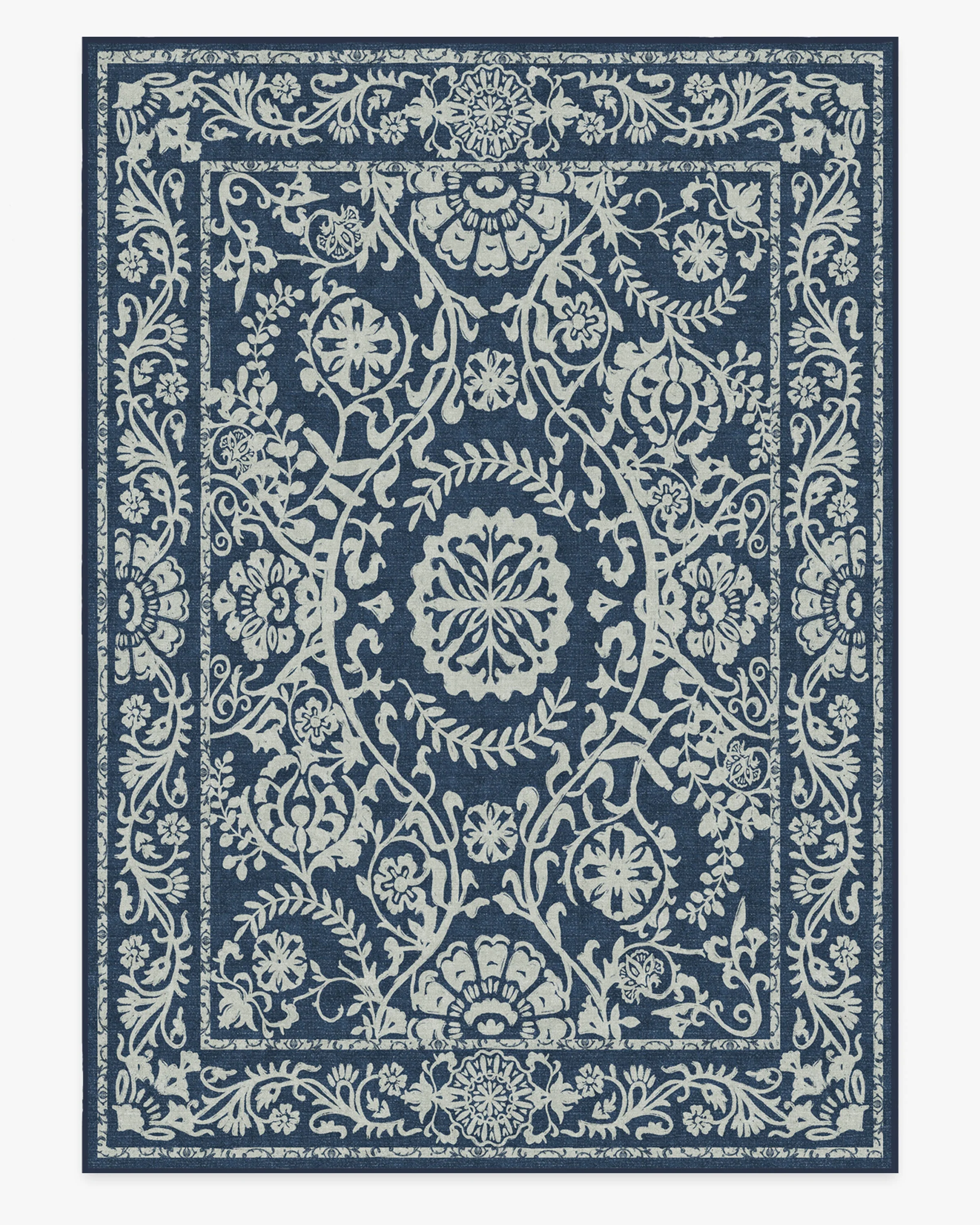 Delphina Navy Blue Flatwoven Rug