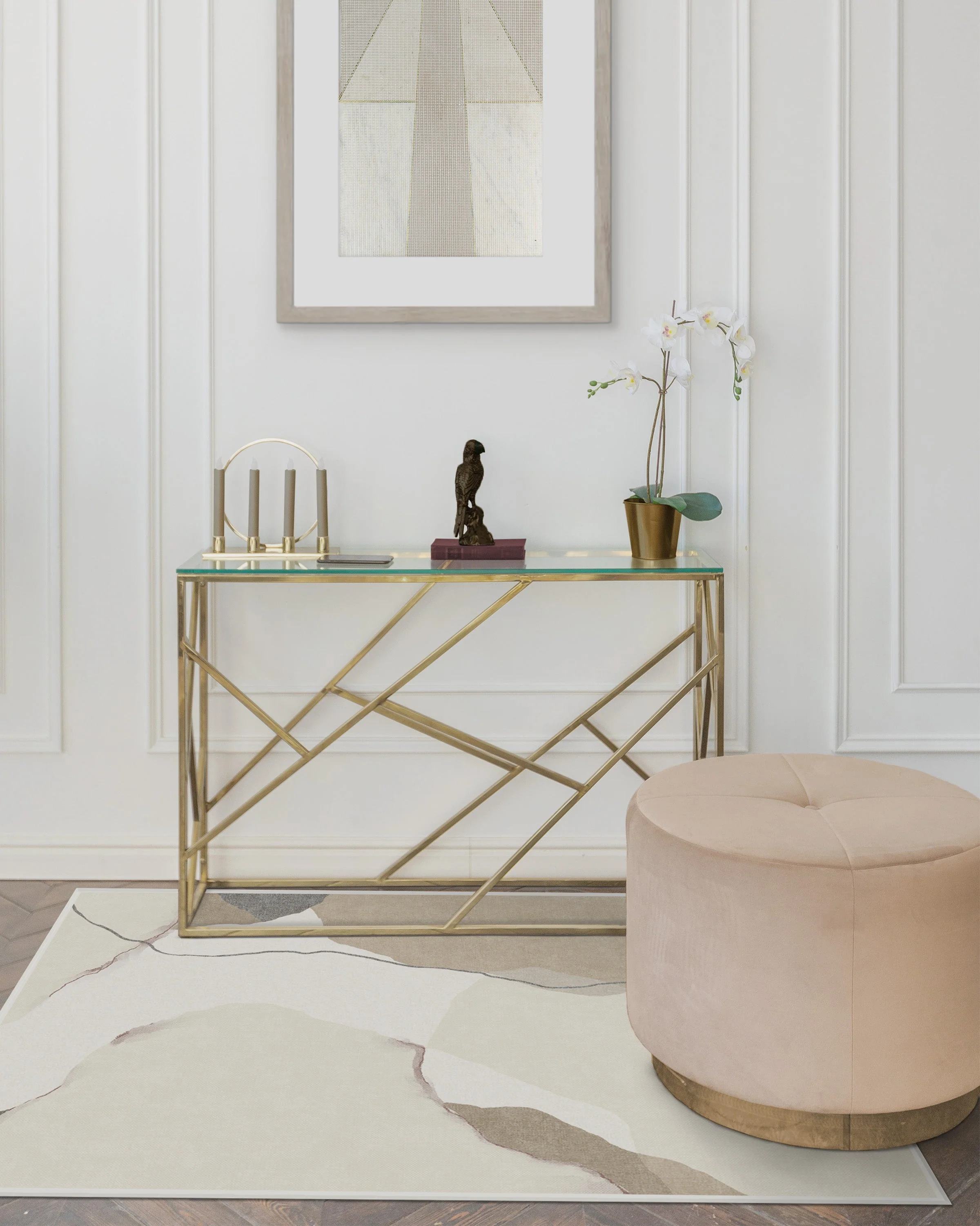 Loire Ivory Quartz Rug by Nina Takesh
