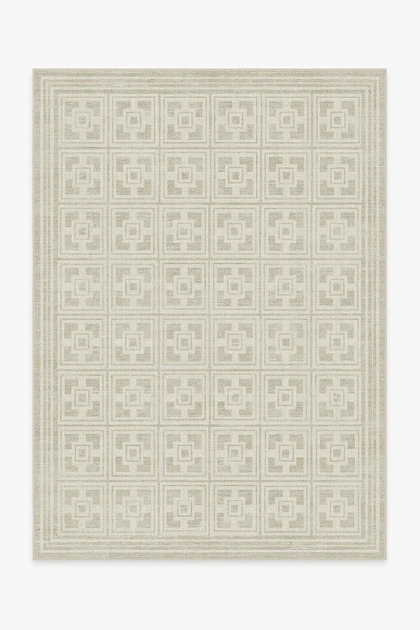 Palm Springs Ivory Stone Rug by Gray Malin