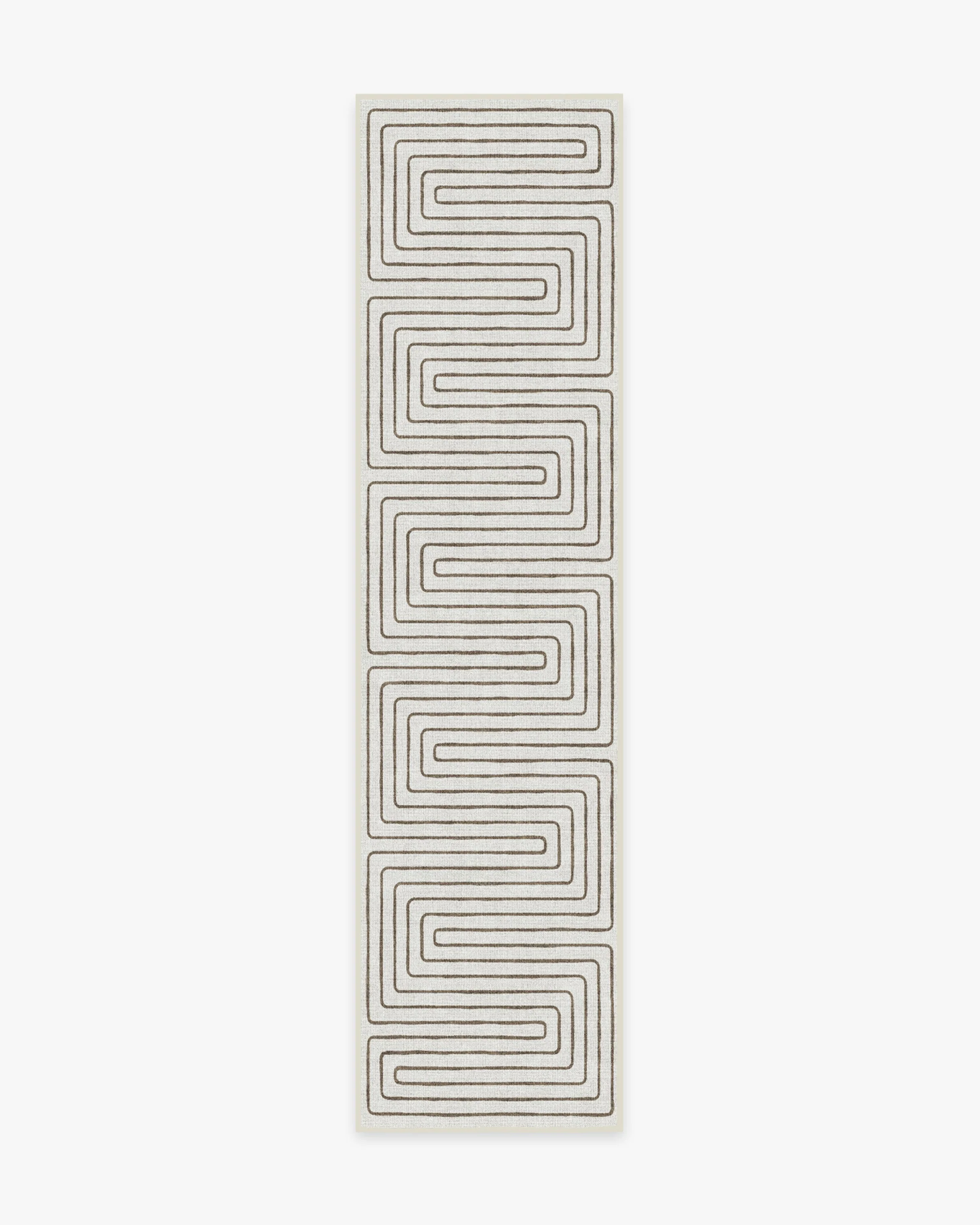 Labyrinth Camel & Ivory Flatwoven Rug by Jonathan Adler