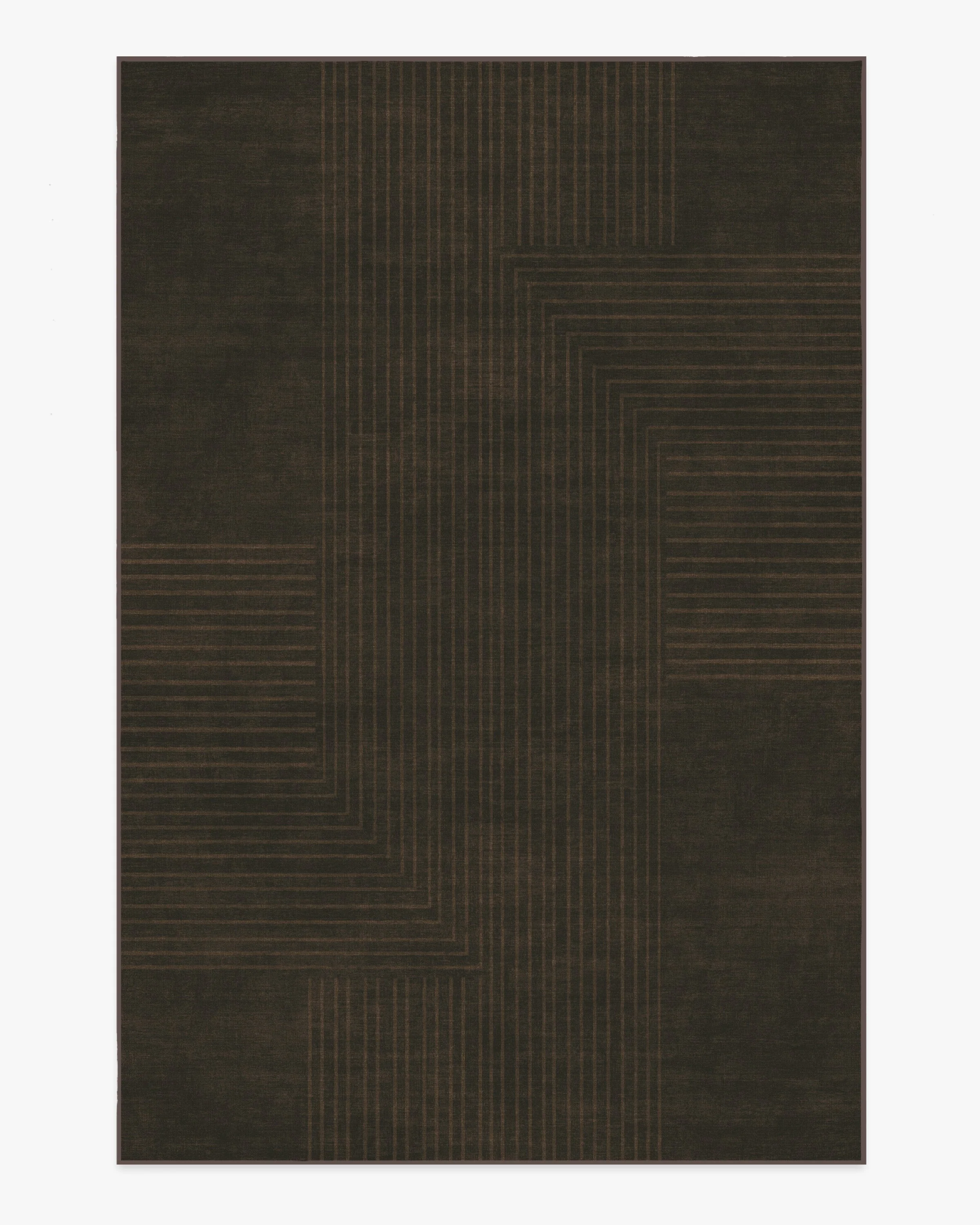 Bel Air Dark Chocolate Flatwoven Rug by The Hiltons