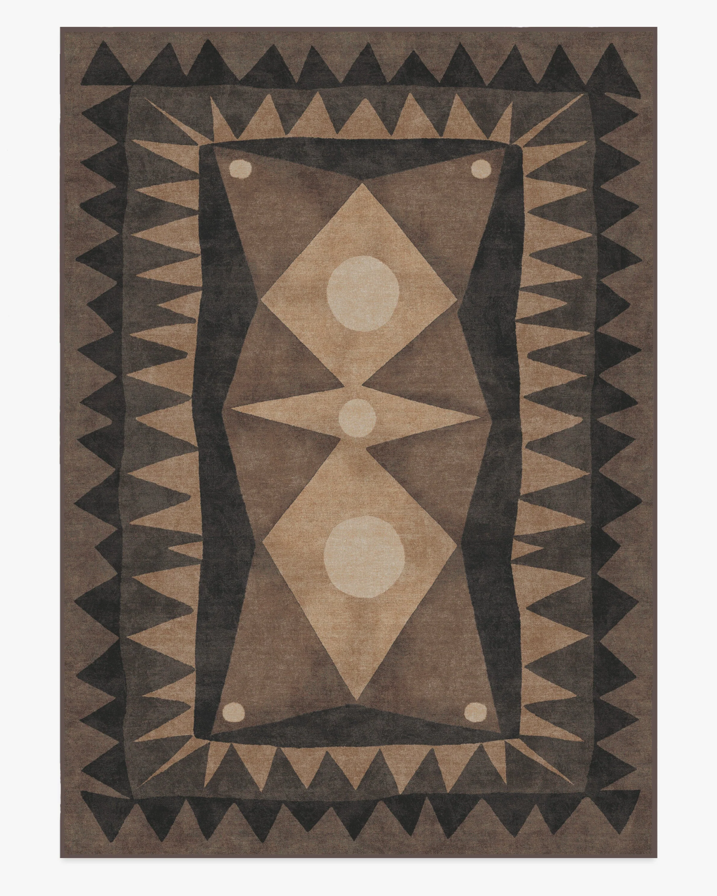 Hilma Charcoal Flatwoven Rug by Justina Blakeney