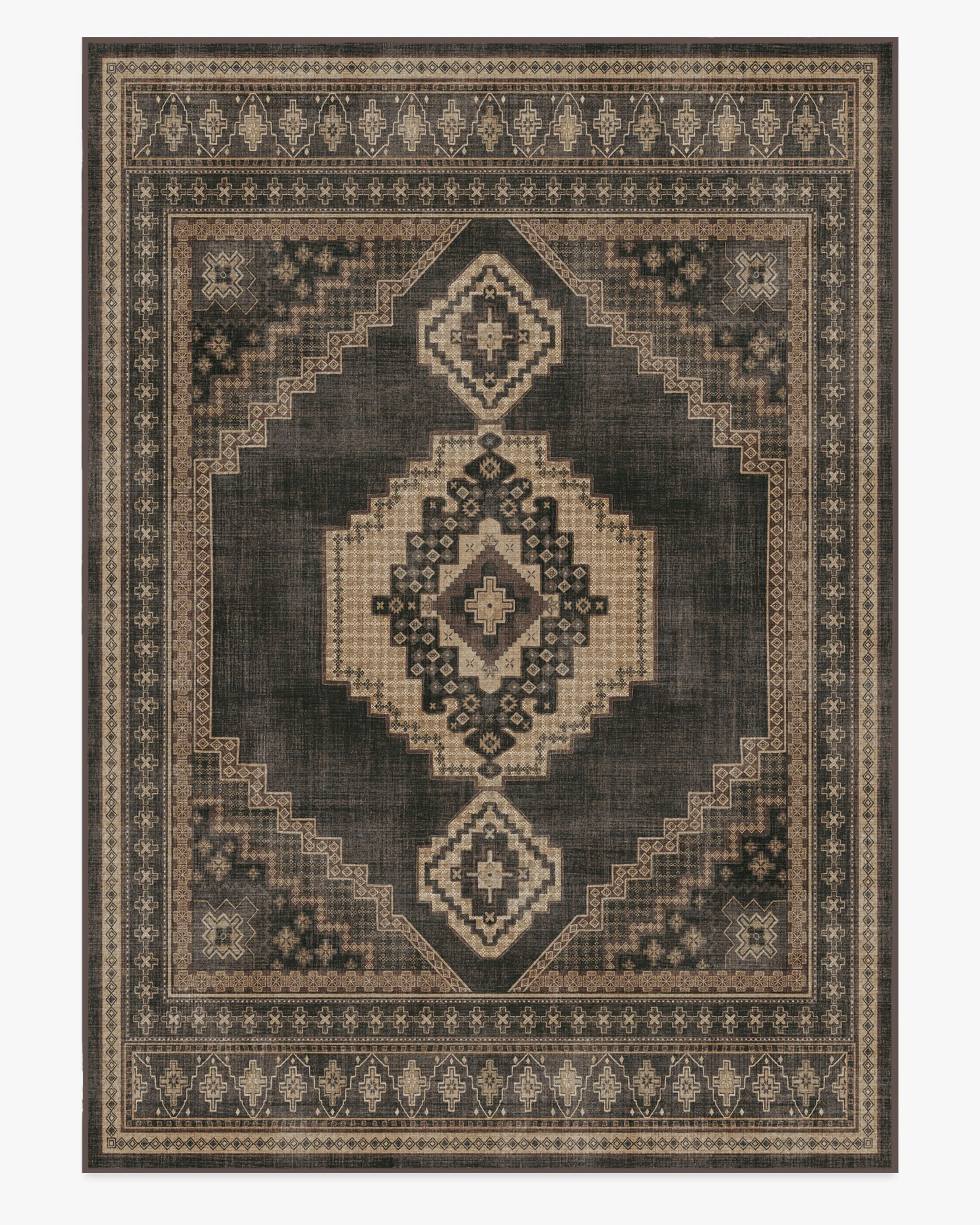 Rayne Charcoal & Tan Flatwoven Rug