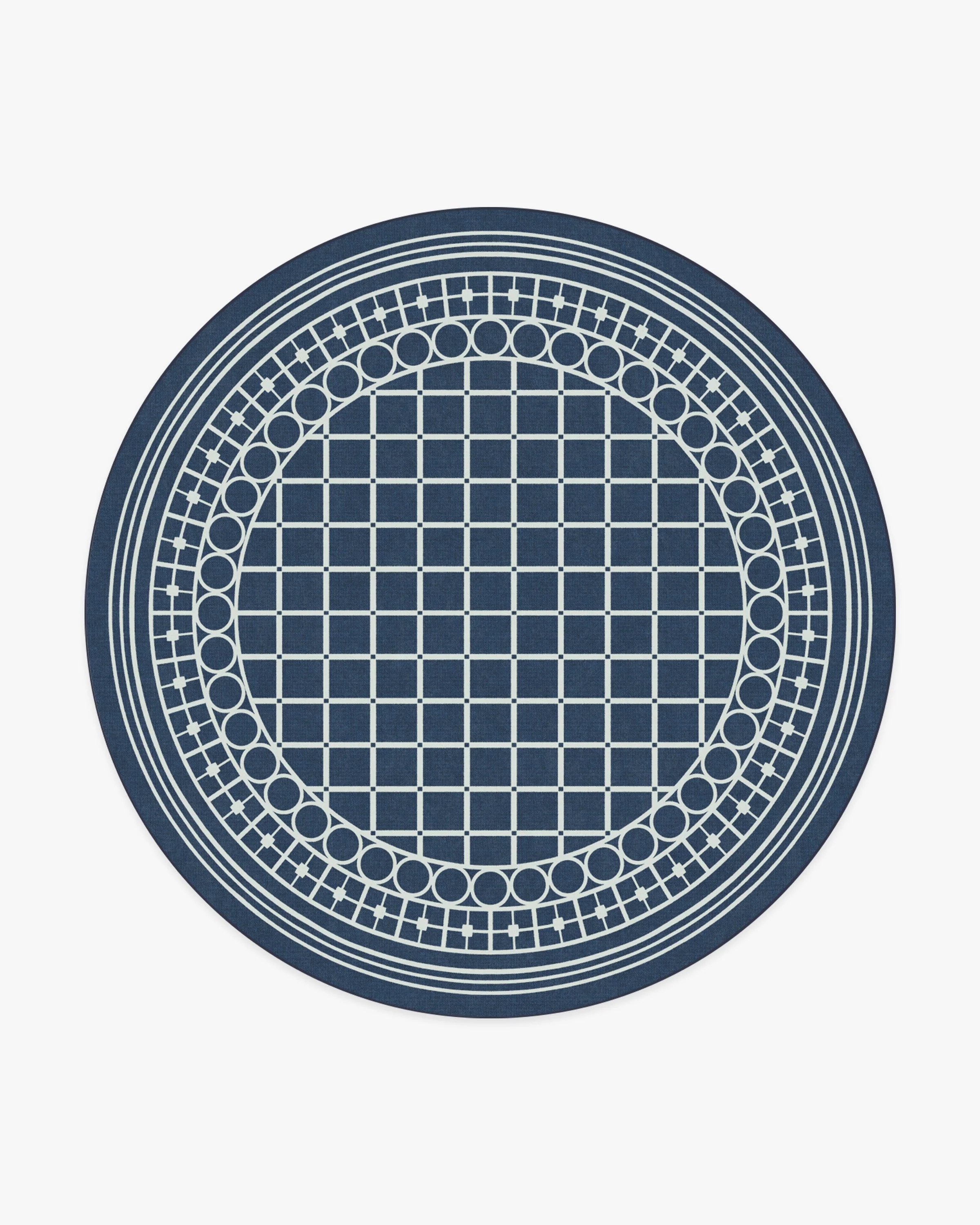 Palm Beach Navy Rug by Gray Malin