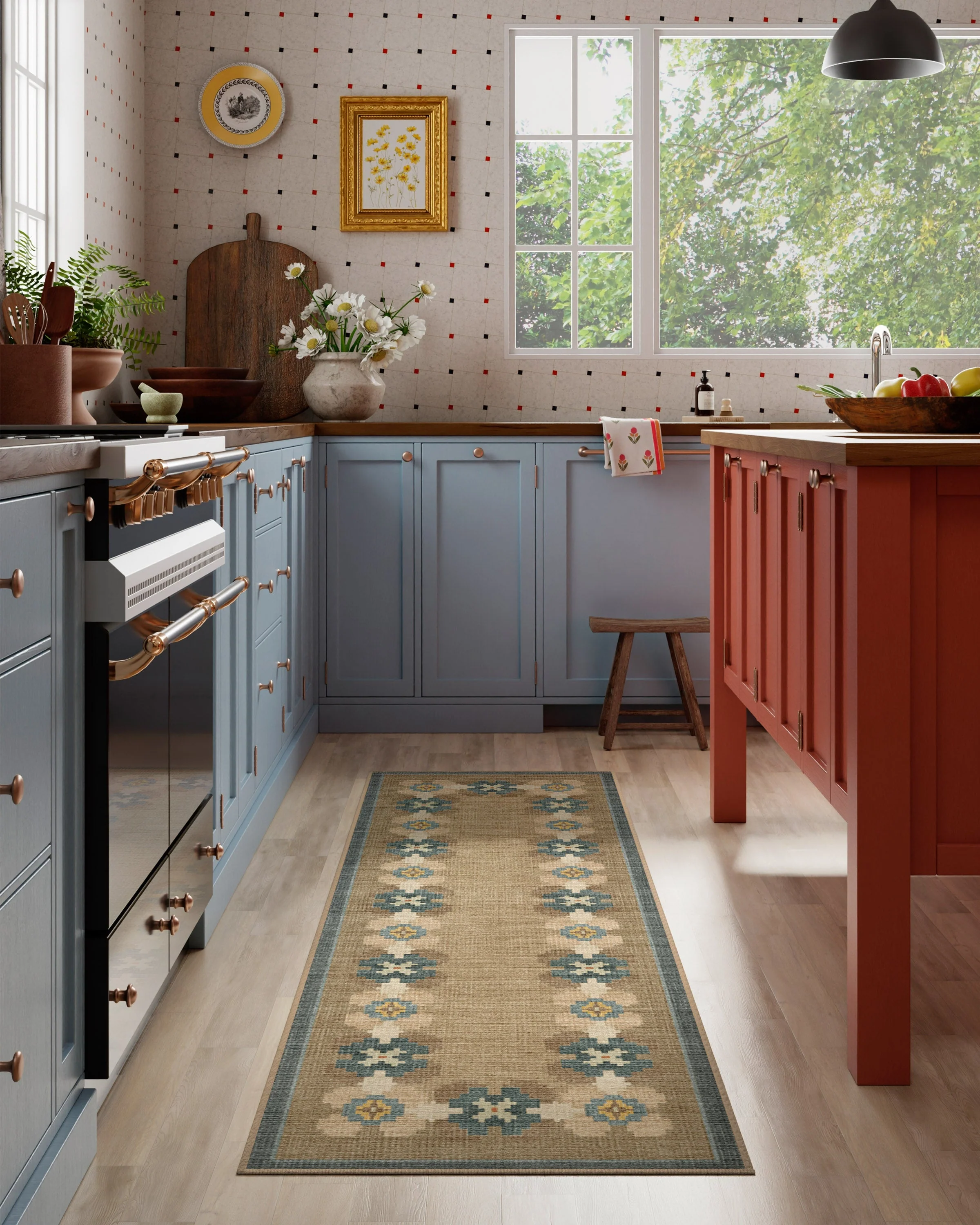Aster Soft Blue Re-Jute Rug