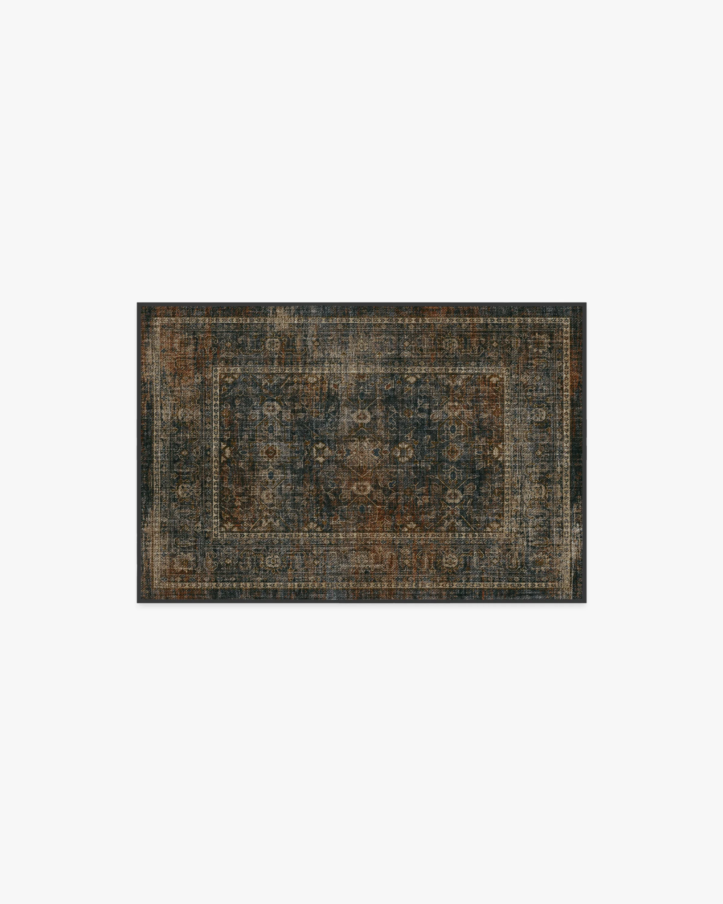 Ophelia Navy & Redwood Rug