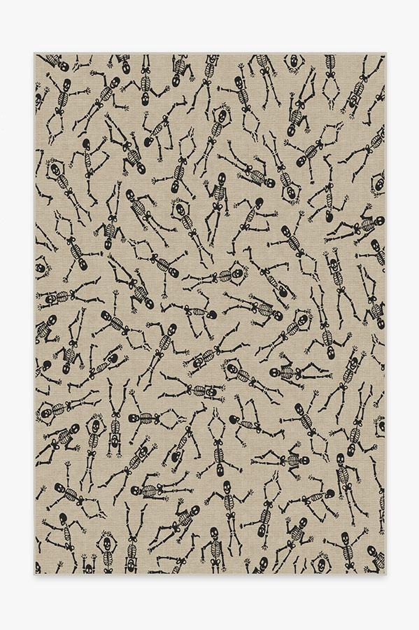 Bone Dance White Flatwoven Rug