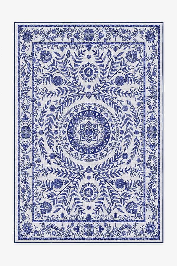 Fontaine Delft Blue Outdoor Rug