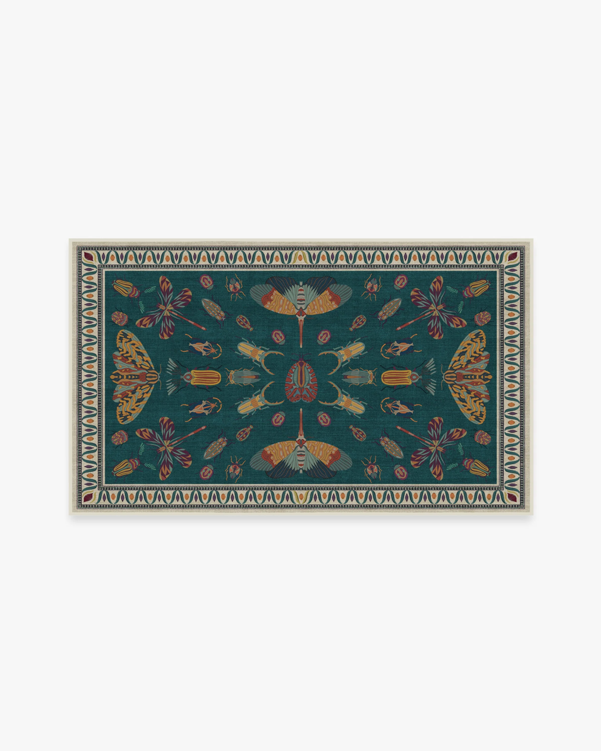 Flutterby Flatwoven Rug by Iris Apfel
