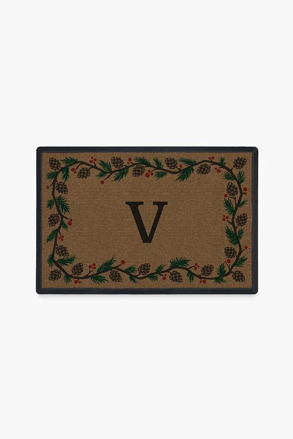 Winter Woods Monogram Doormat
