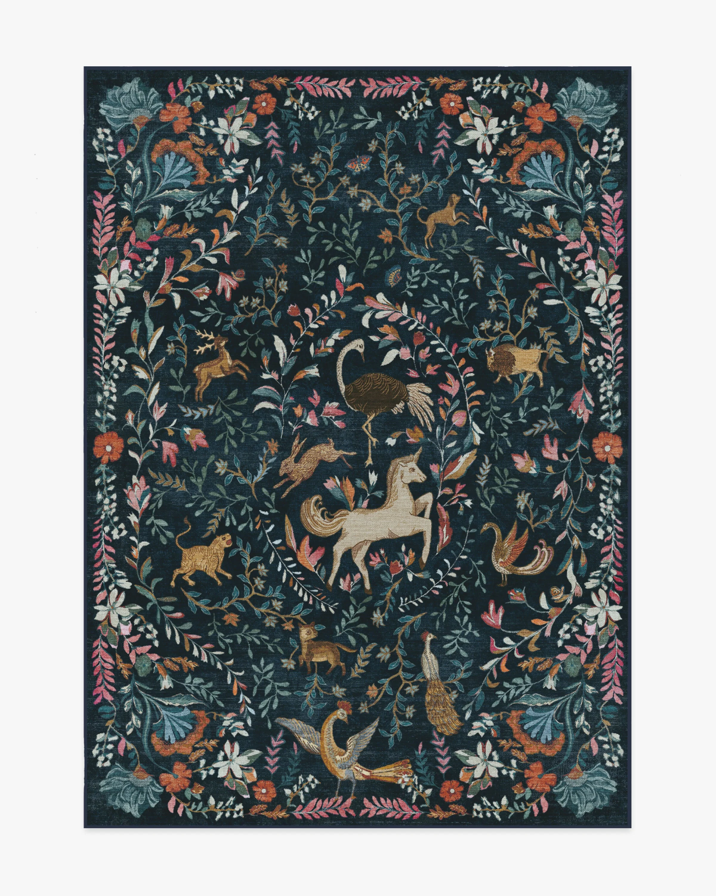 Dreamweaver Blue Multicolor Rug by Iris Apfel