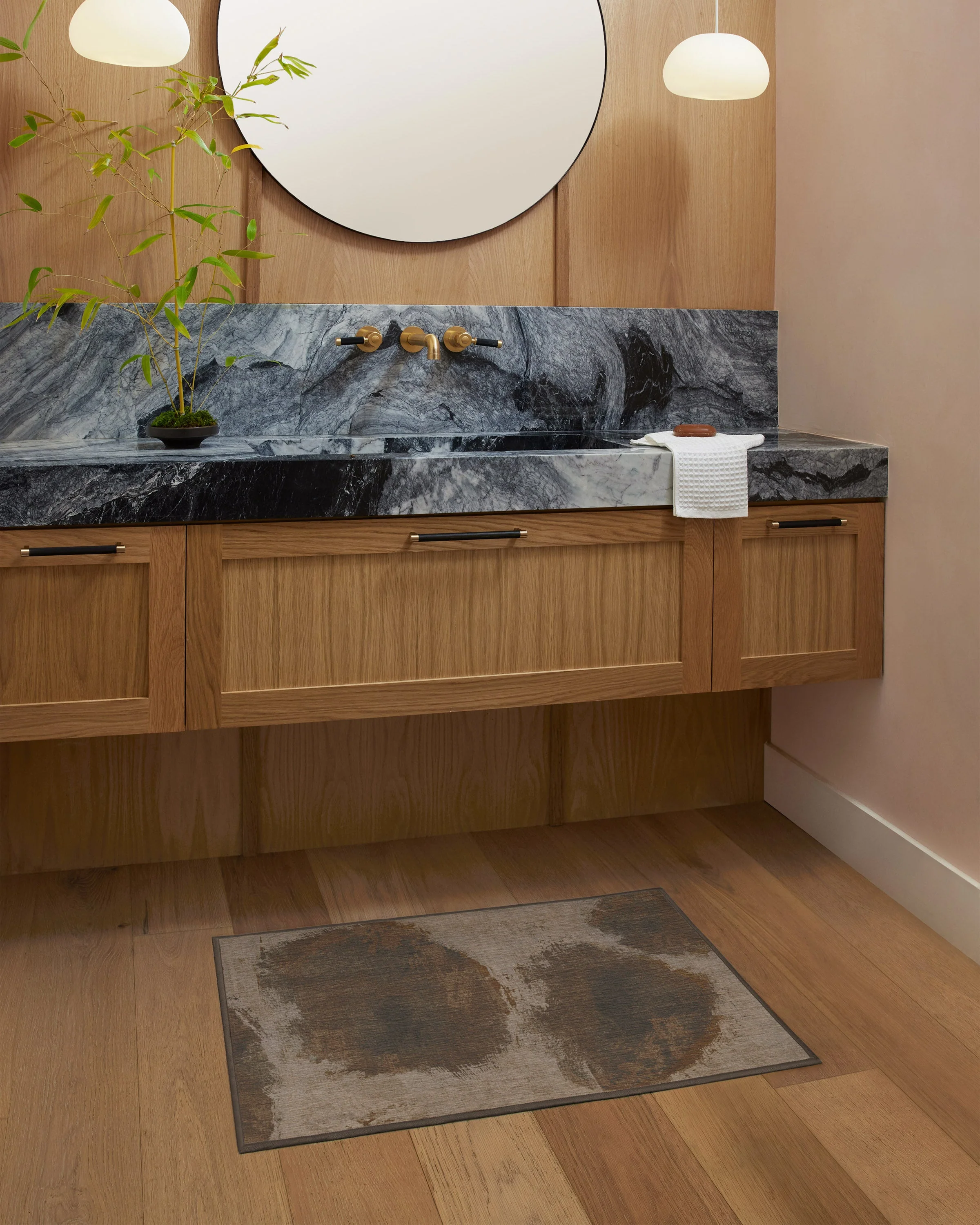 Jorda Bronze Natural Rug by Architectural Digest