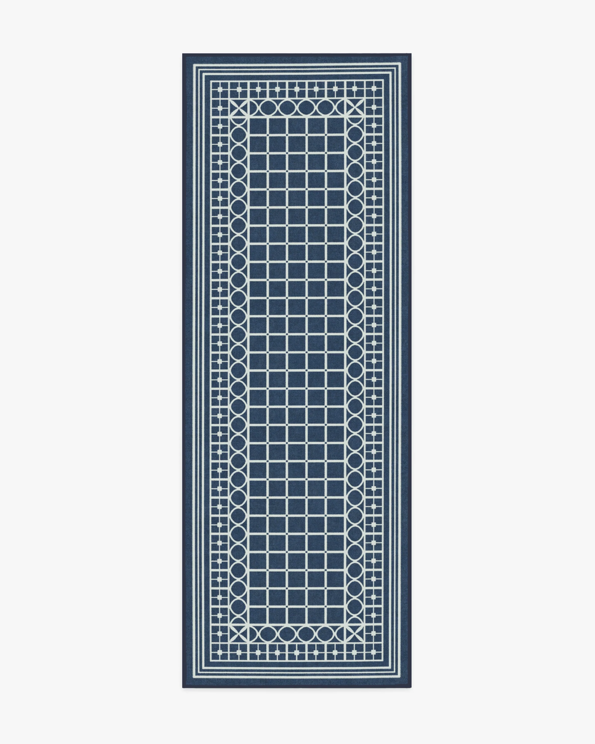 Palm Beach Navy Rug by Gray Malin
