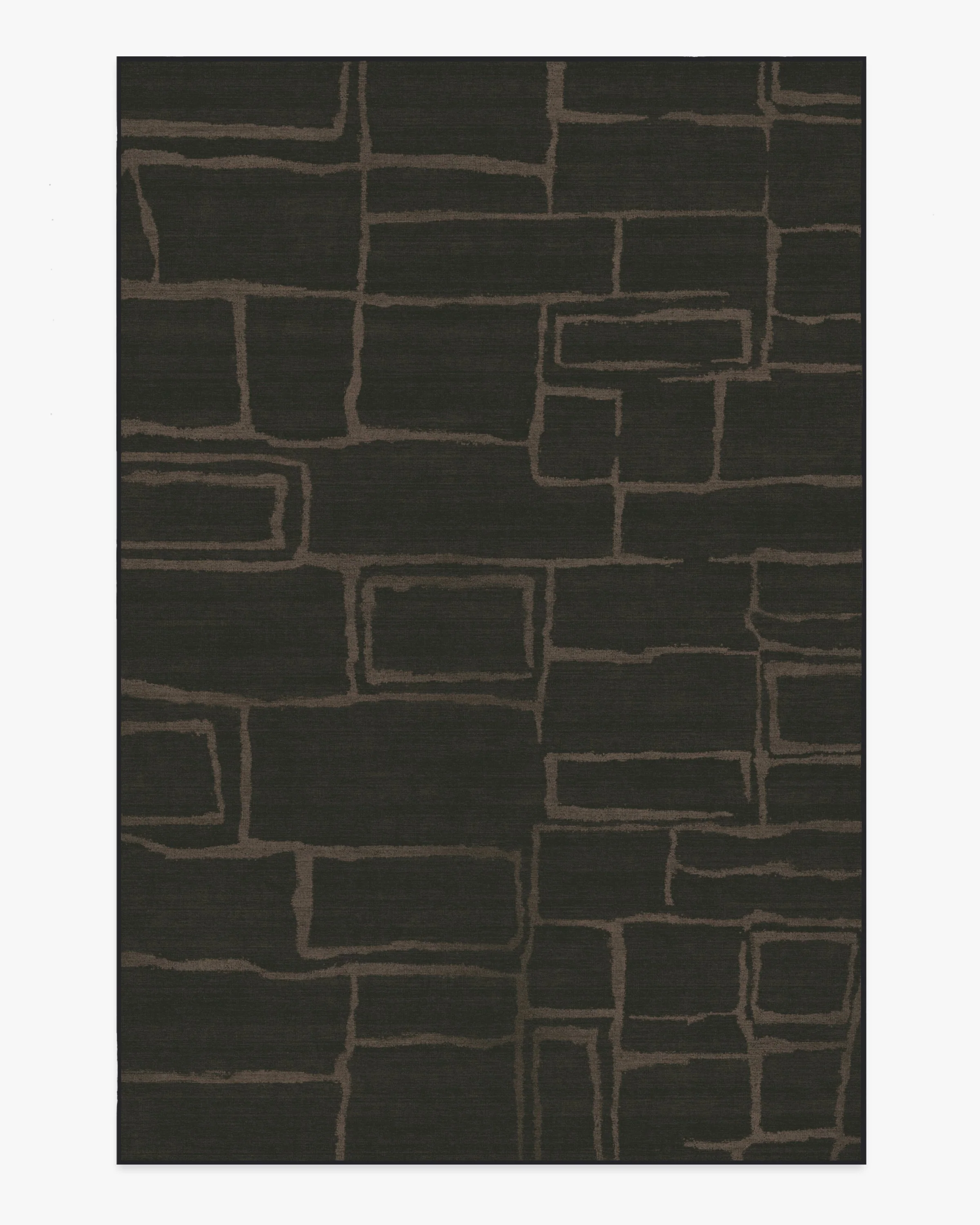 Alsace Soft Black Flatwoven Rug by Nina Takesh