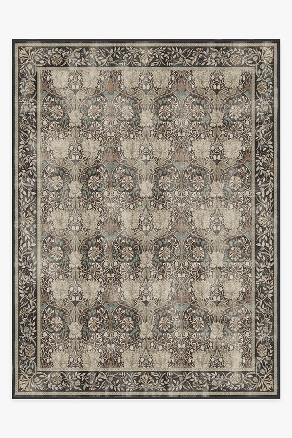 Honeysuckle & Tulip Dark Wood Rug by Morris & Co.