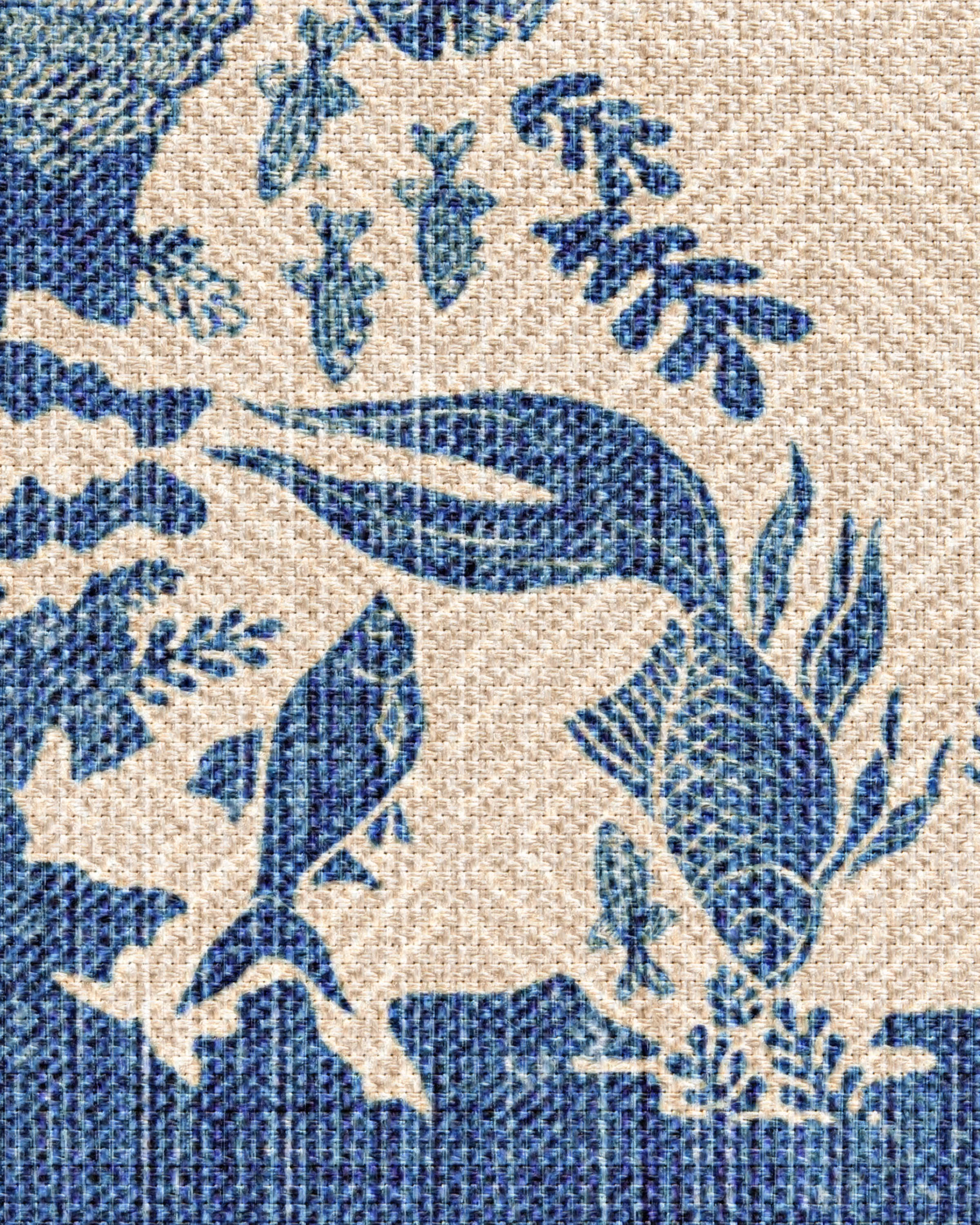 Ionia Sapphire & Natural Outdoor Rug