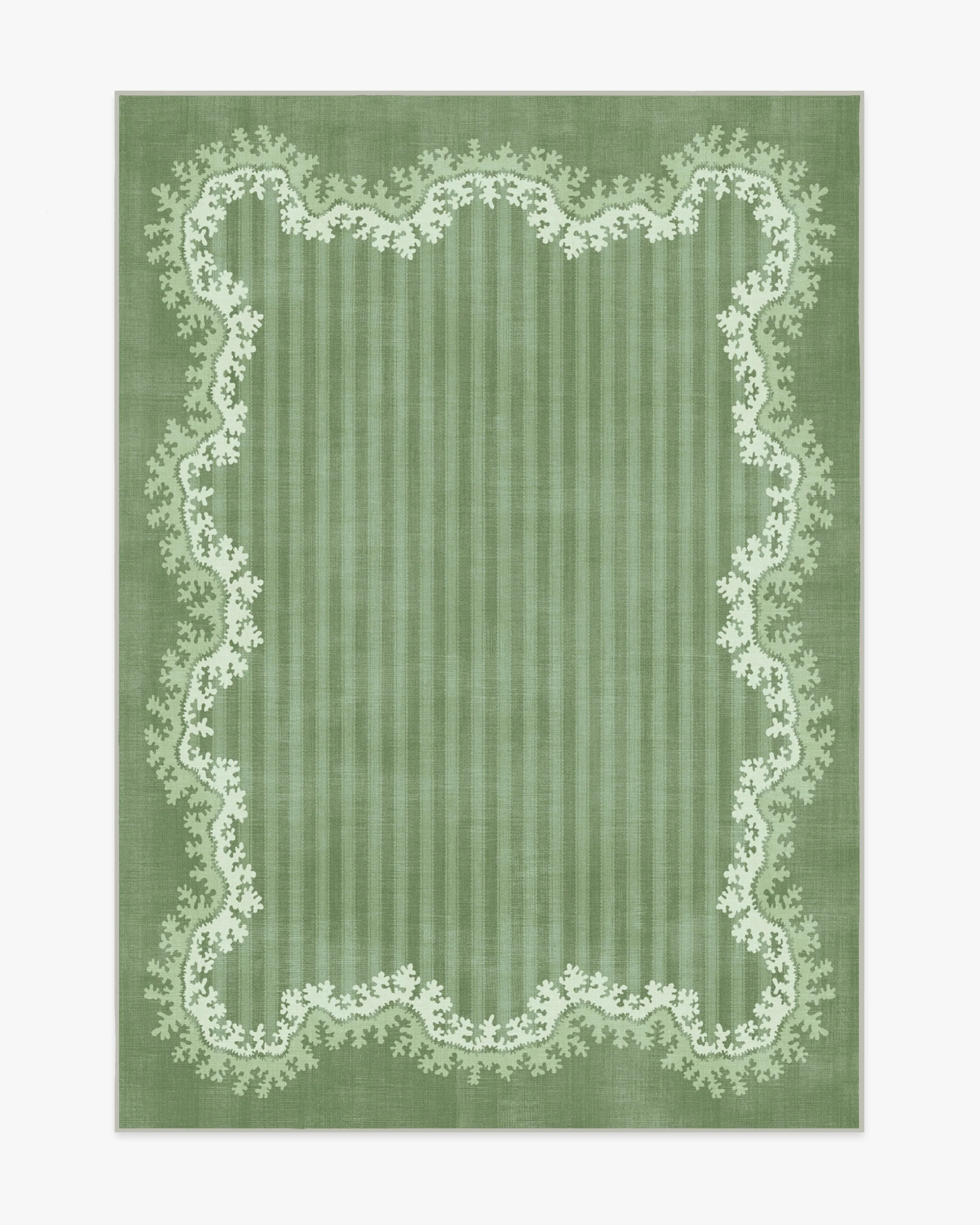 Oxbow Botanical Green Rug by Sanderson
