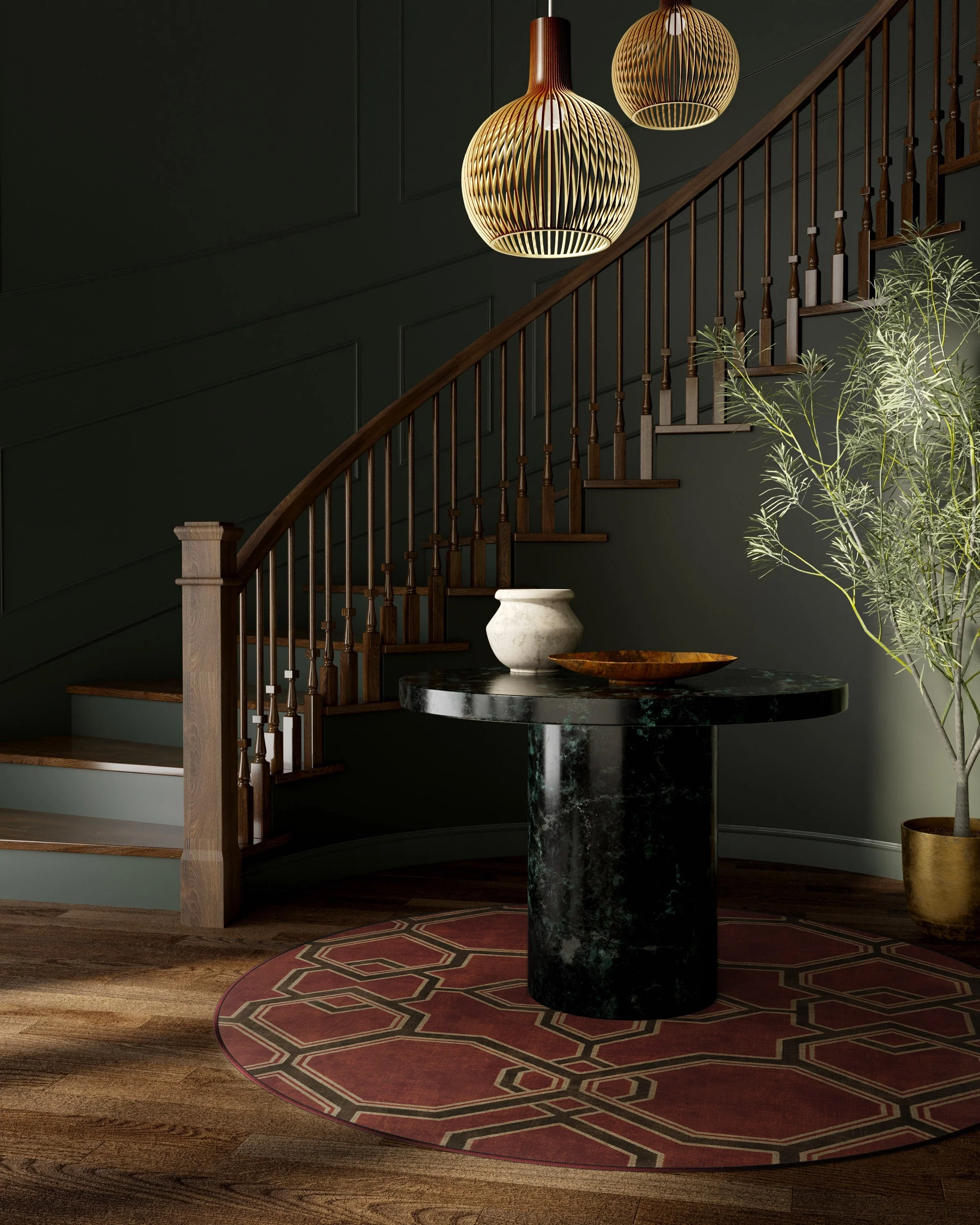 Kian Red Rug by Martyn Lawrence Bullard