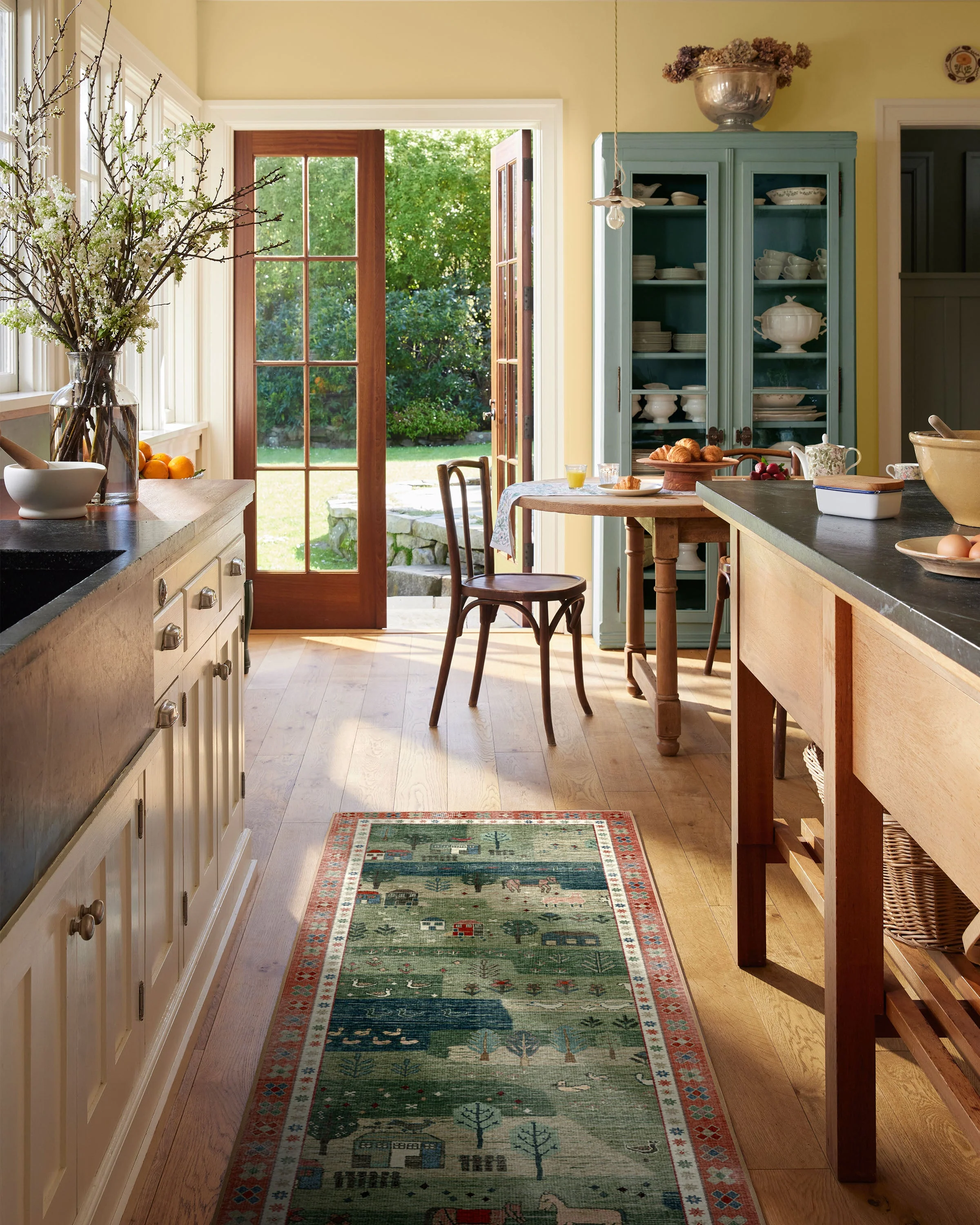 Alder Green Flatwoven Rug