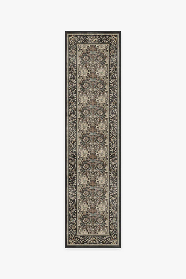 Honeysuckle & Tulip Dark Wood Rug by Morris & Co.
