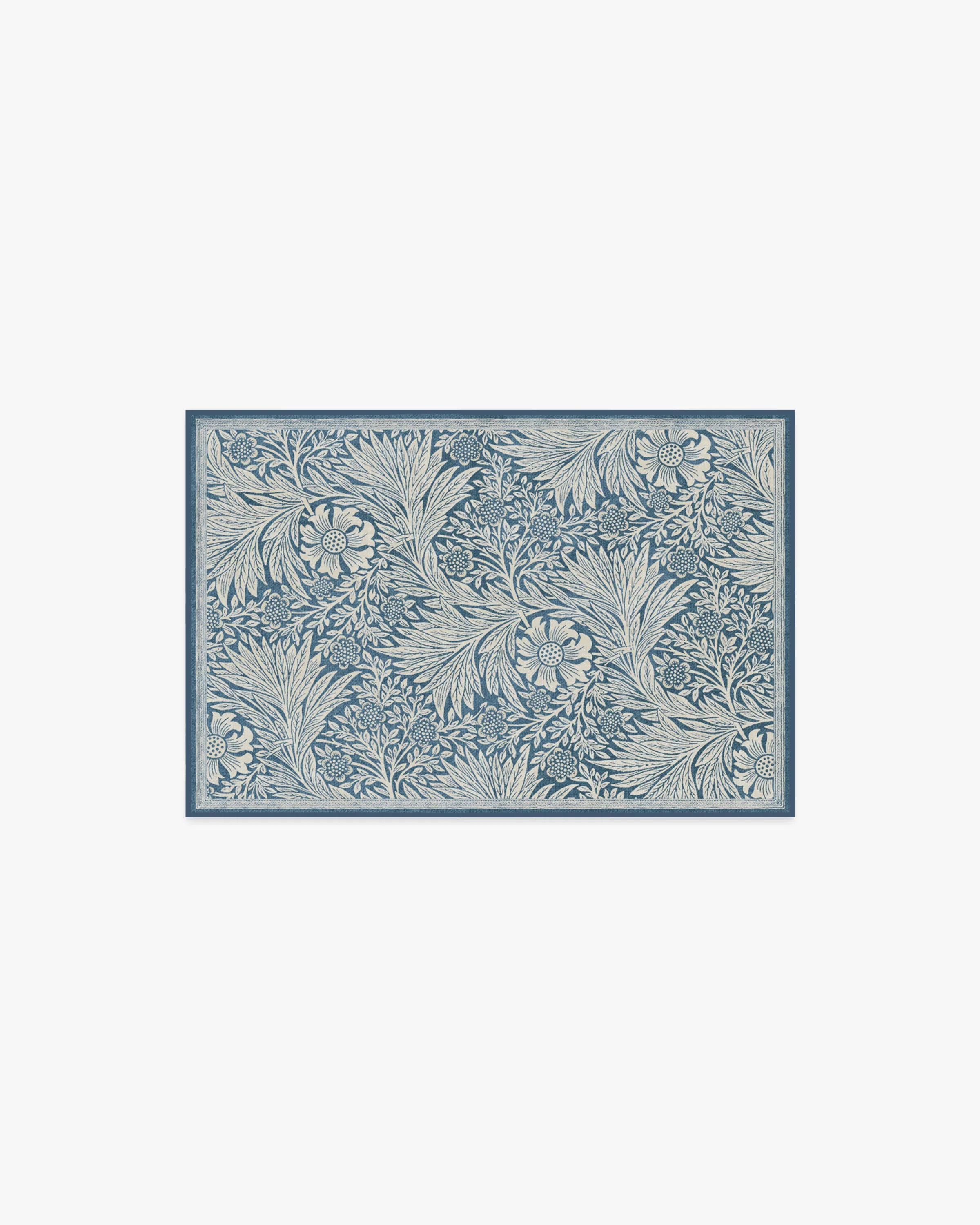 Marigold Blue Flatwoven Rug by Morris & Co.