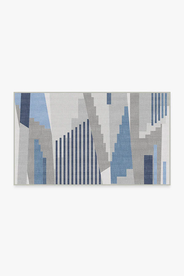 Tropea Grey & Blue Outdoor Rug
