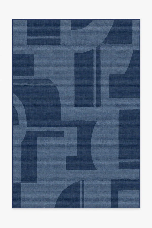 Bodin Ink Blue Outdoor Rug