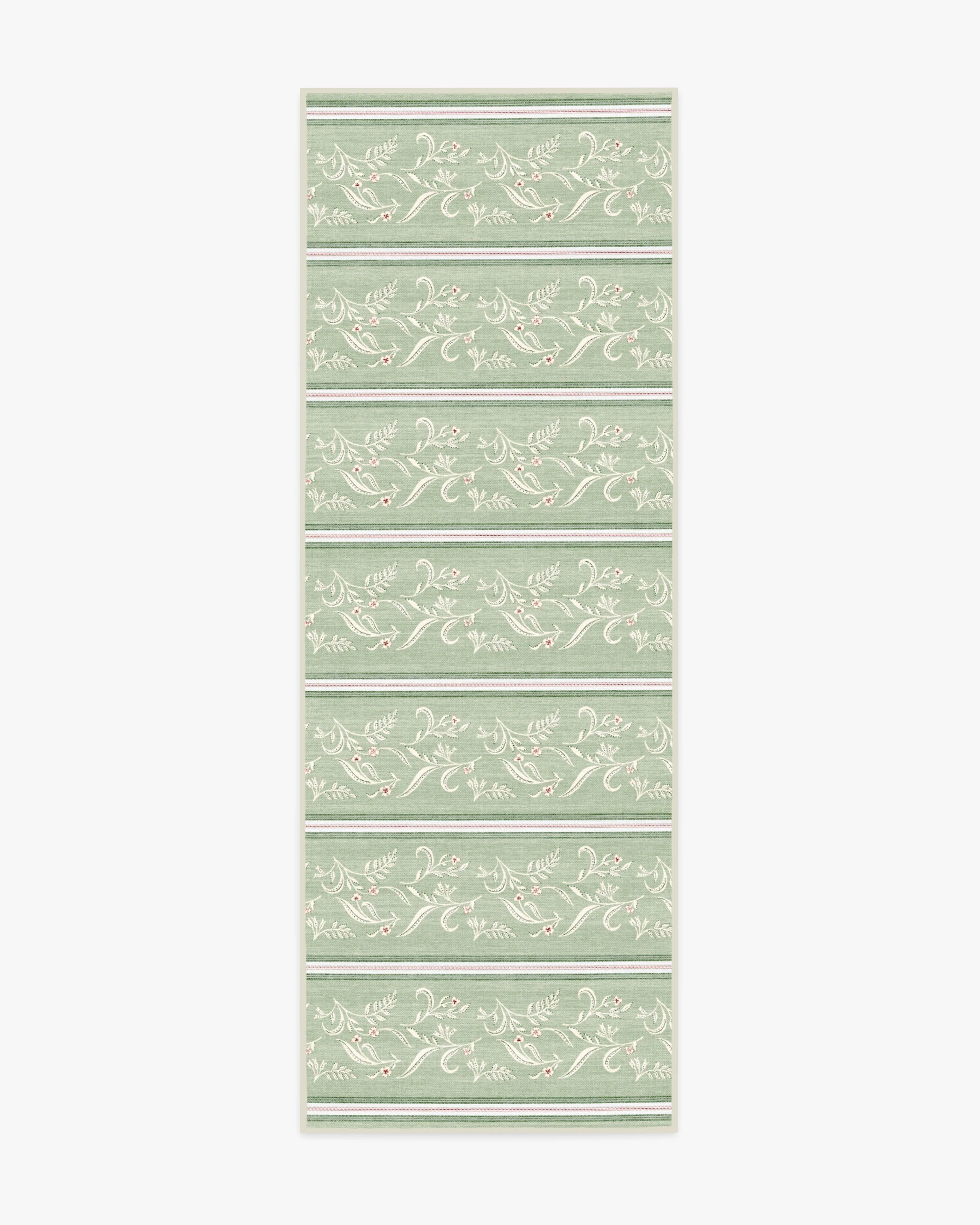 Sambuco Stripe Celadon Outdoor Rug