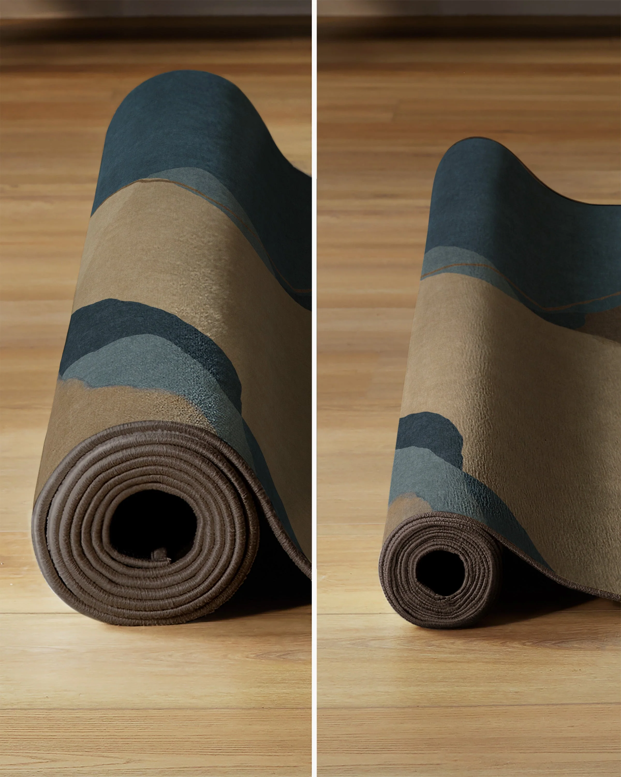 Loire Natural Denim Blue Rug by Nina Takesh