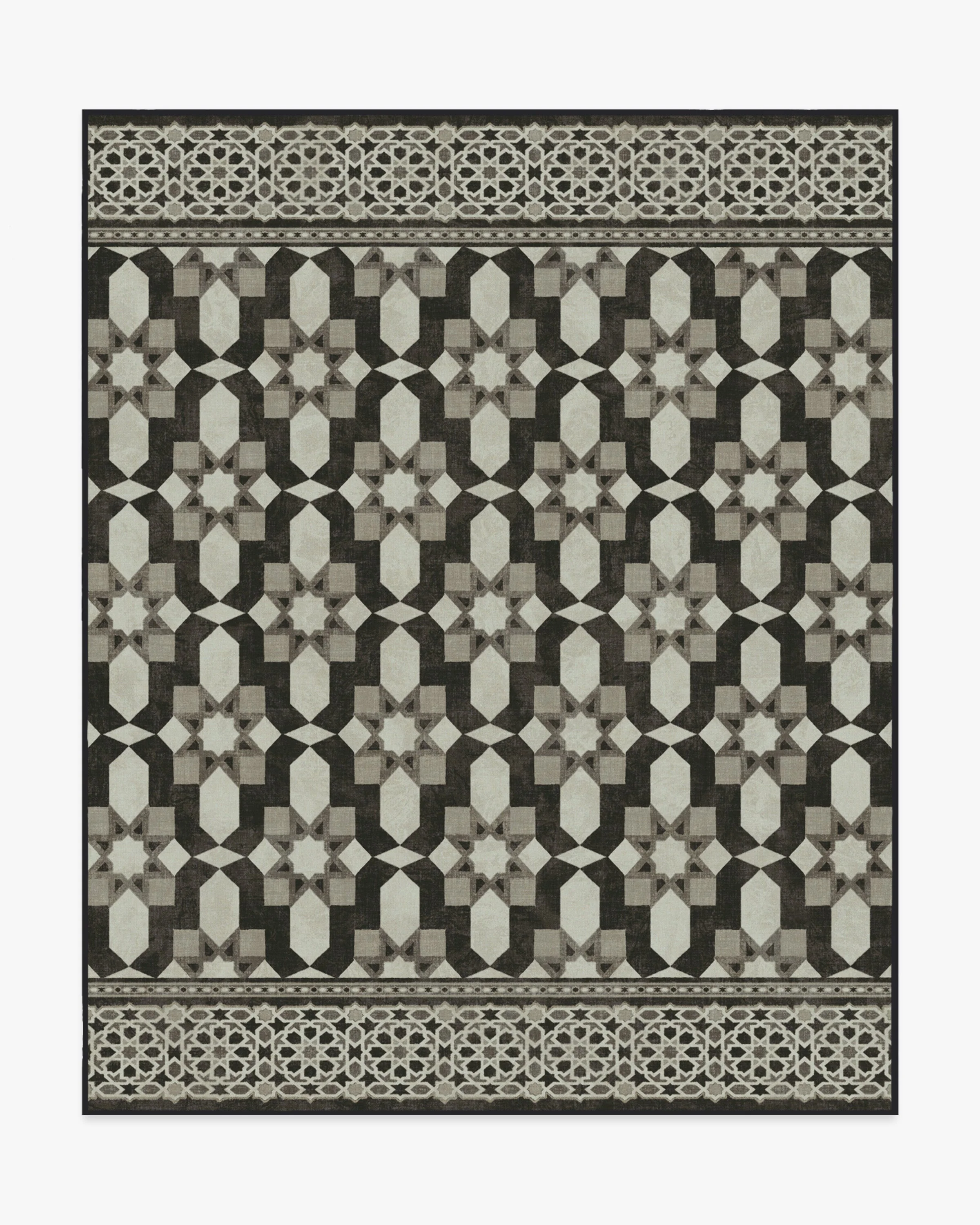 Emir Black & Ivory Flatwoven Rug by Martyn Lawrence Bullard