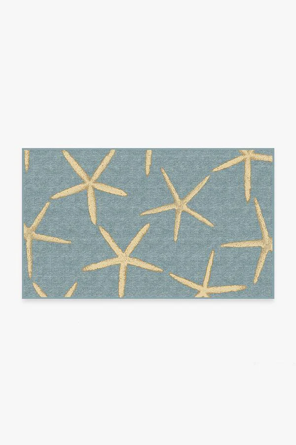 Starfish Pale Blue Flatwoven Rug