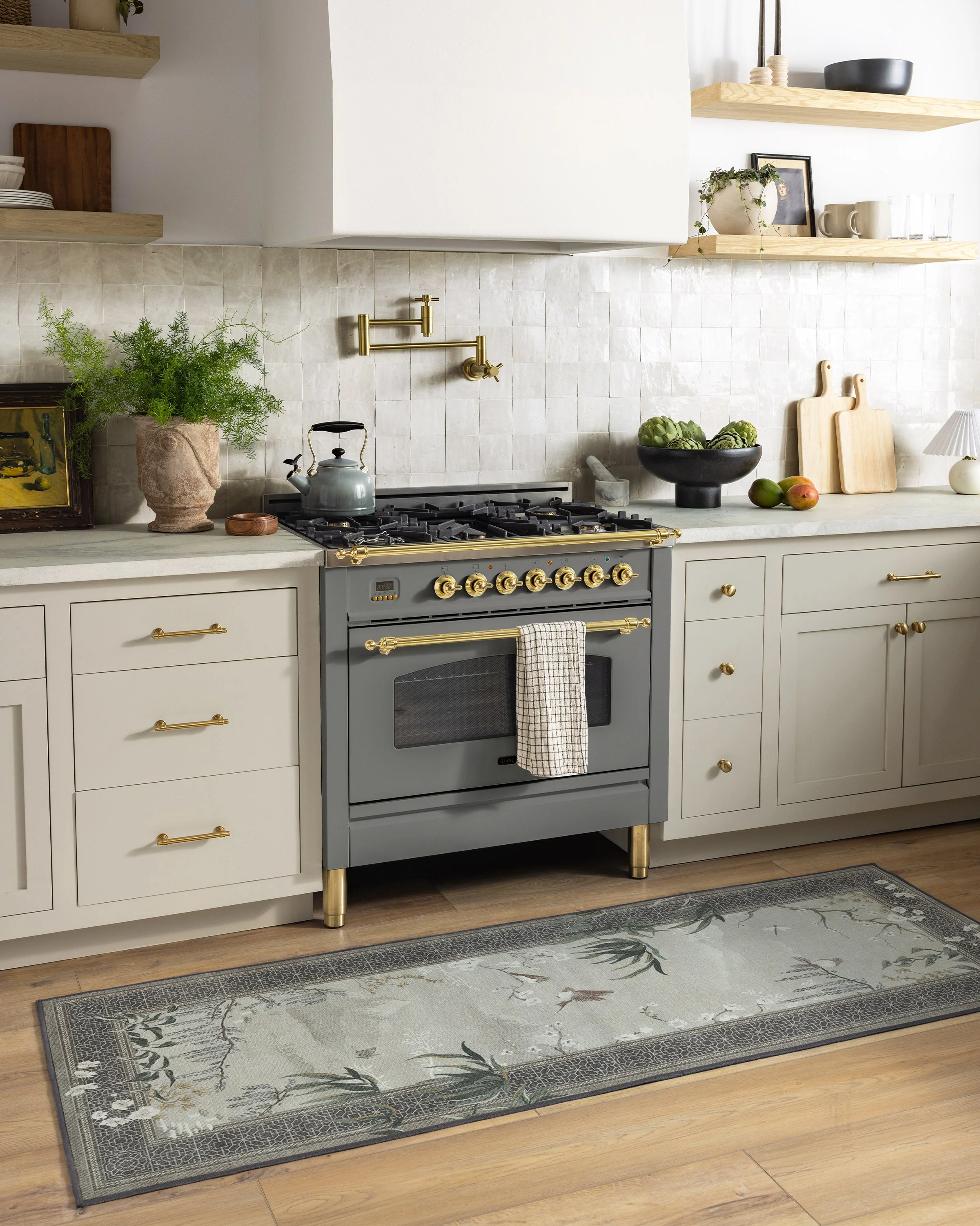 Wren Charcoal & Opal Flatwoven Rug