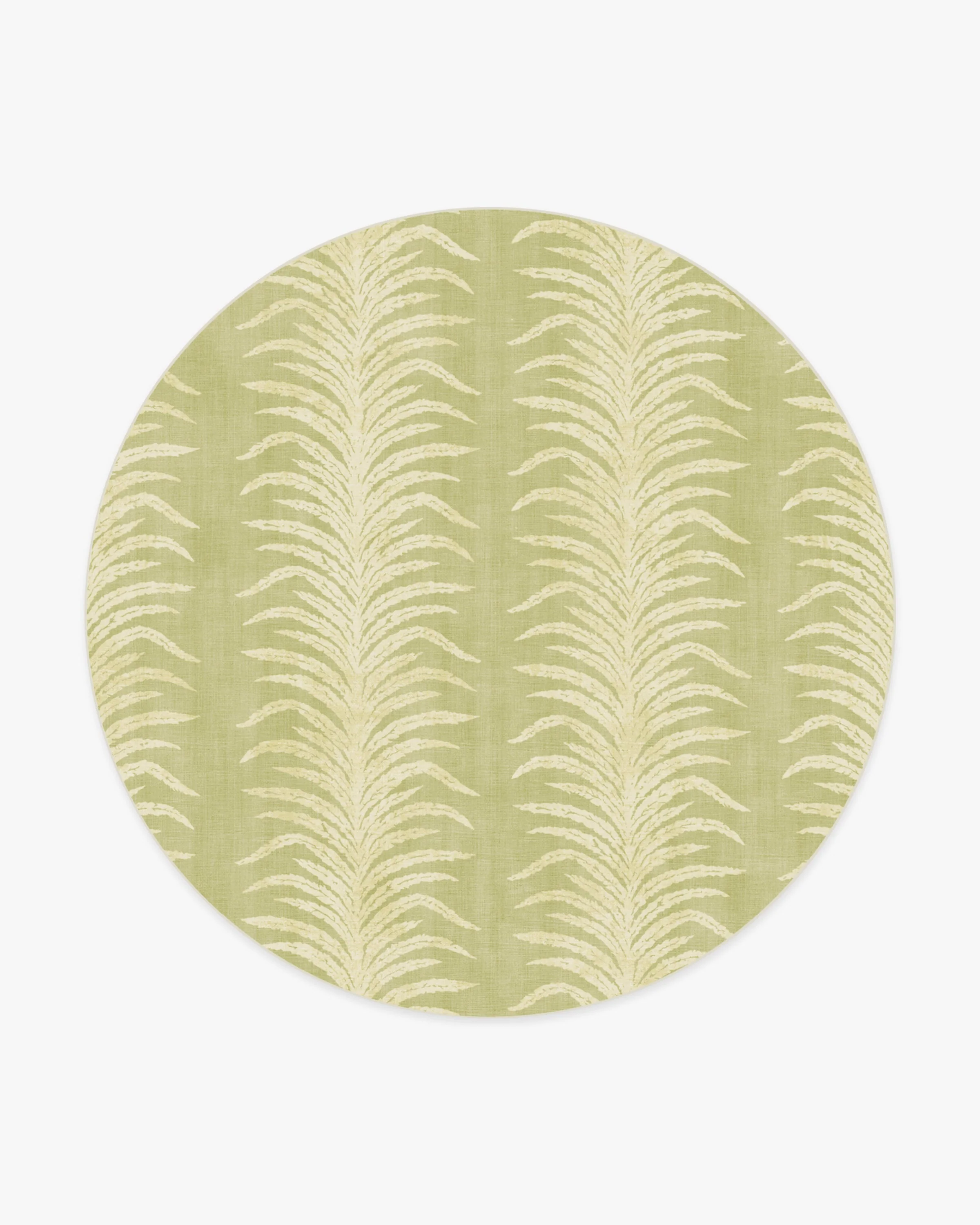 Tree Fern Matcha Green Flatwoven Rug by Sanderson