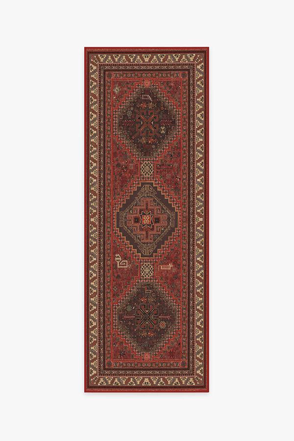 Zareen Scarlet Red Flatwoven Rug