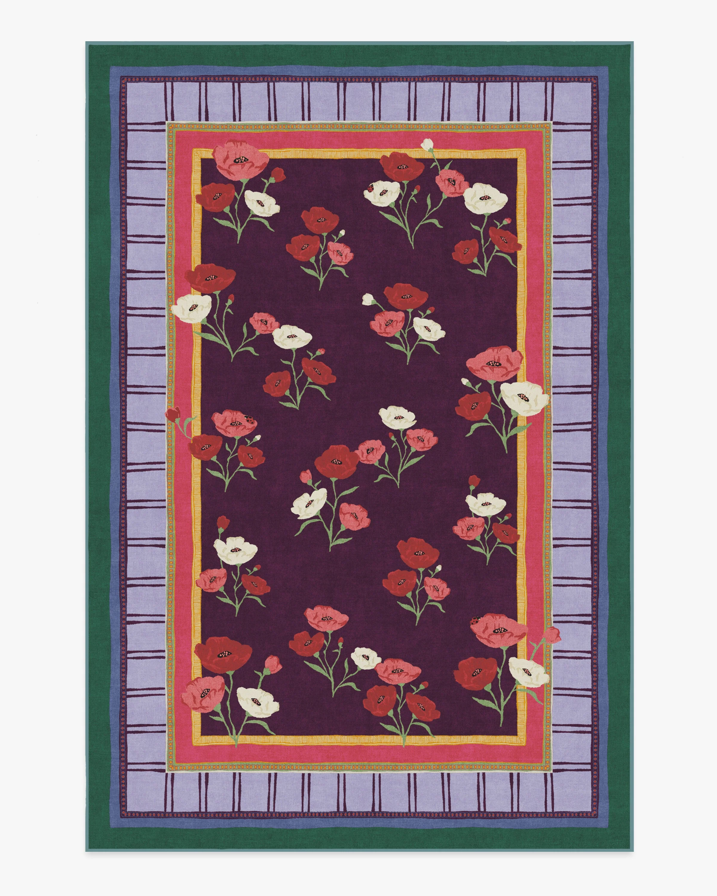 Ambroeus Royal Plum Rug by Iris Apfel