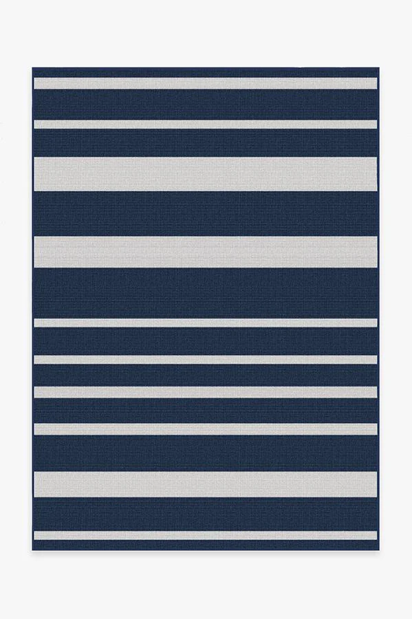 Sailmaker Stripe Blue Outdoor Rug